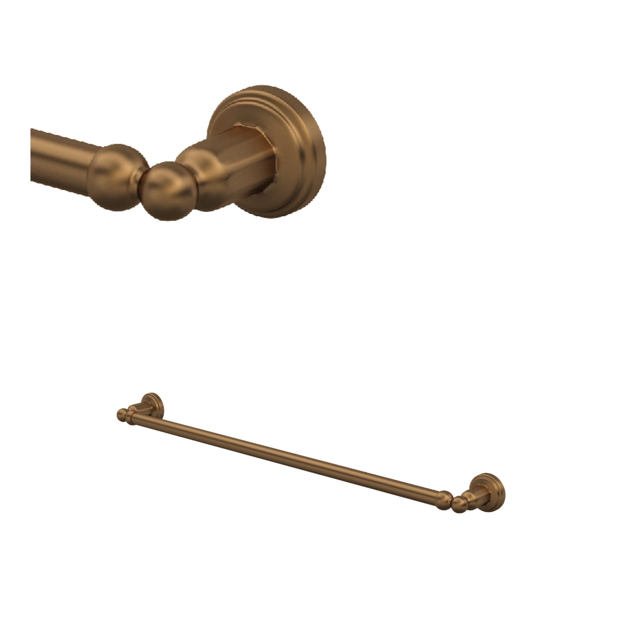 Edwardian Bronze Wall Mounted Towel Bar