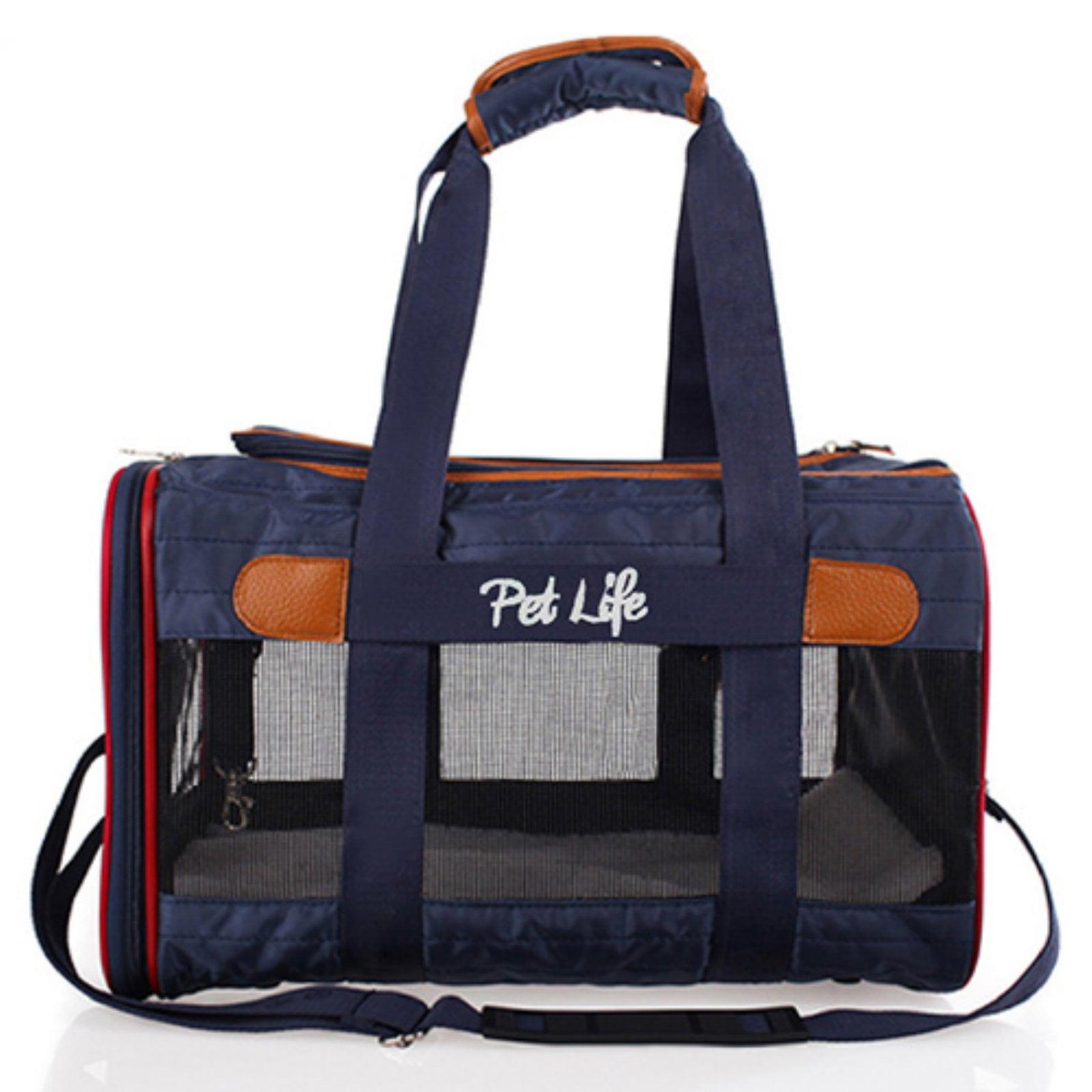 Medium Blue Airline Approved Soft Sided Pet Carrier