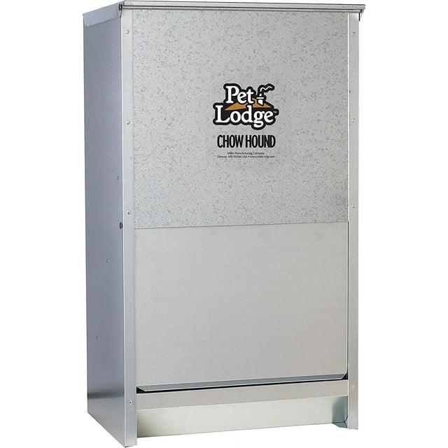 Little Giant Pet Lodge Dry Food Automatic Steel Dog Feeder Chow Hound 25 Pound Capacity