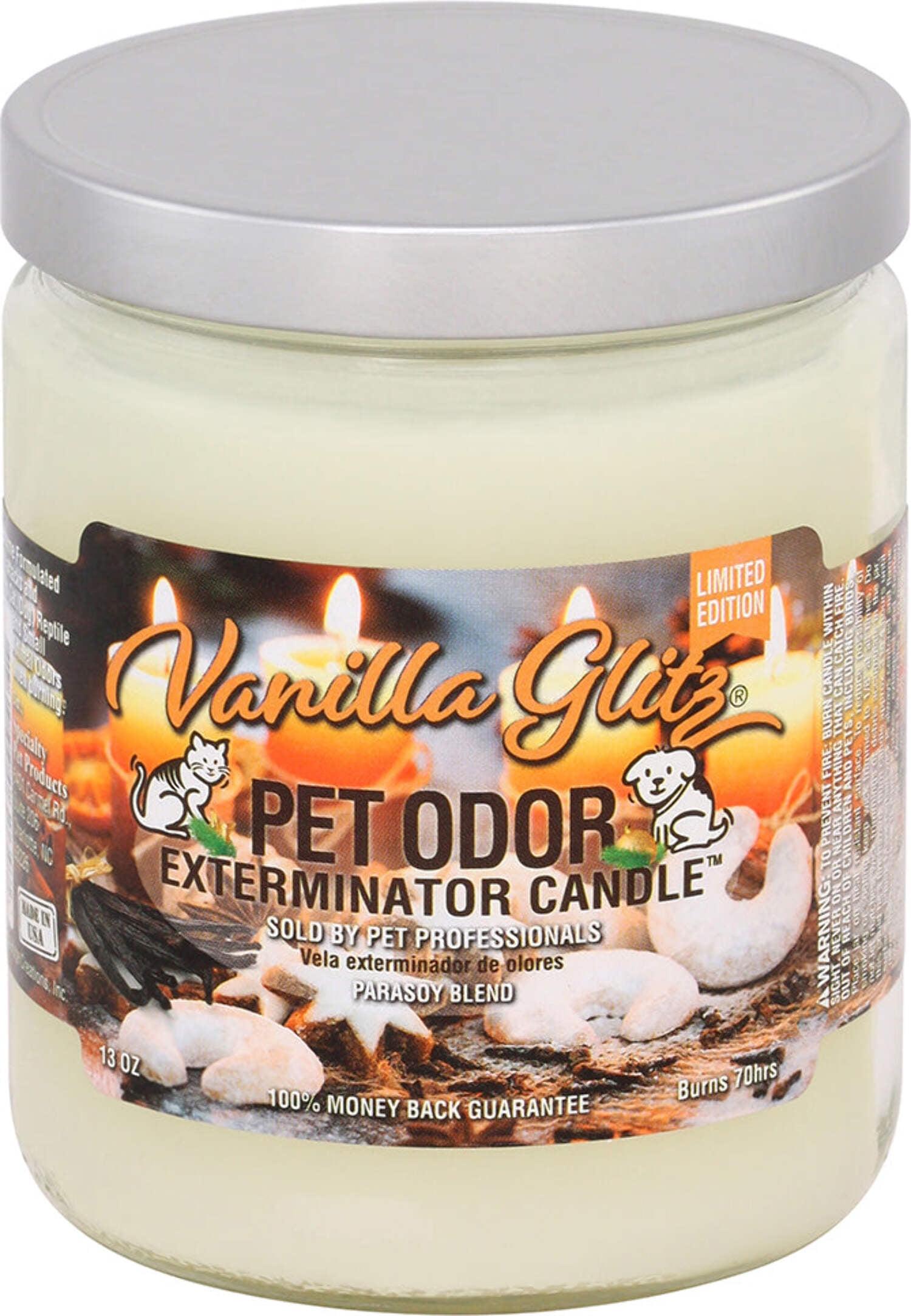 Vanilla Glitz Pet Odor Exterminator Candle, 13 oz