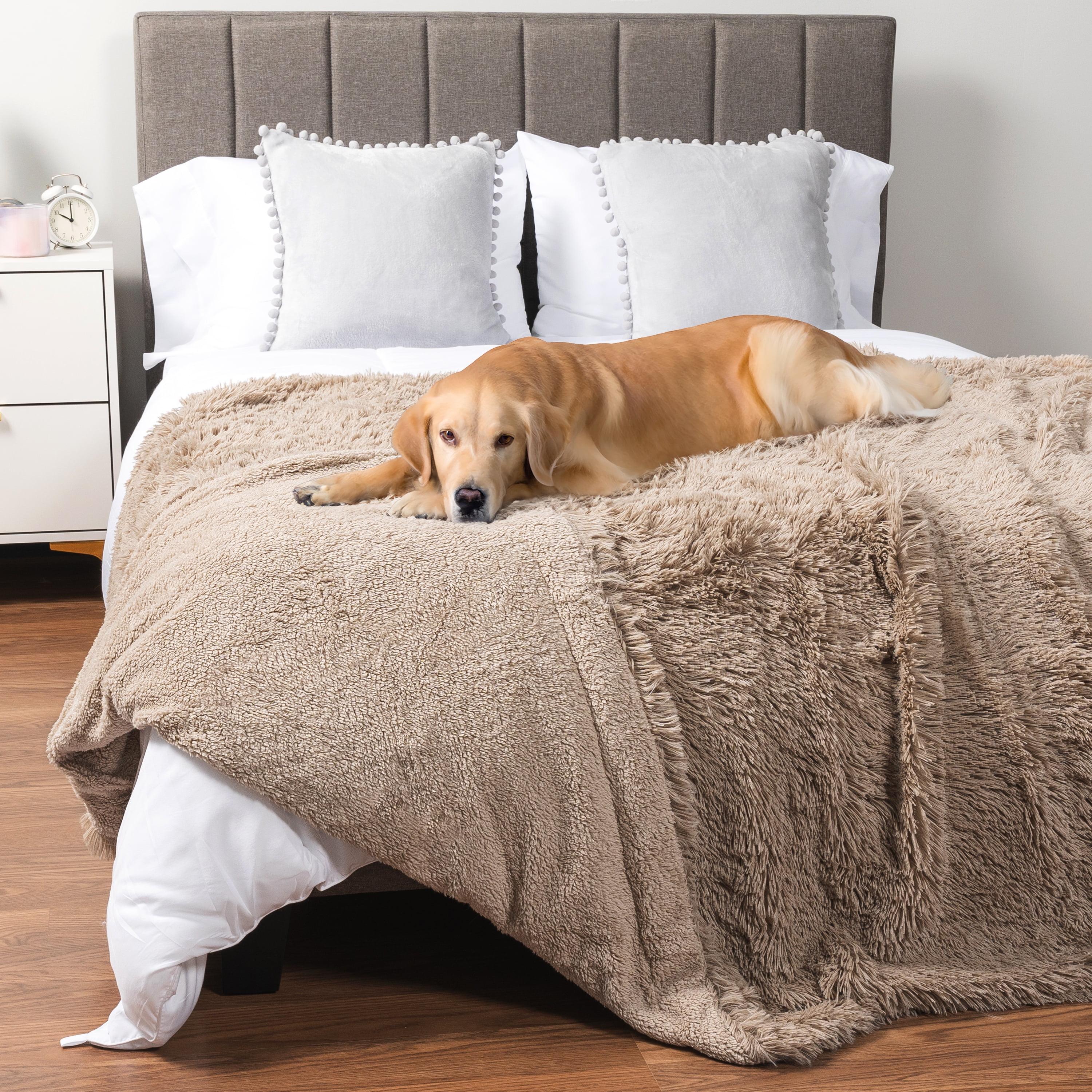 PetAmi Faux Fur Sherpa Pet Blanket