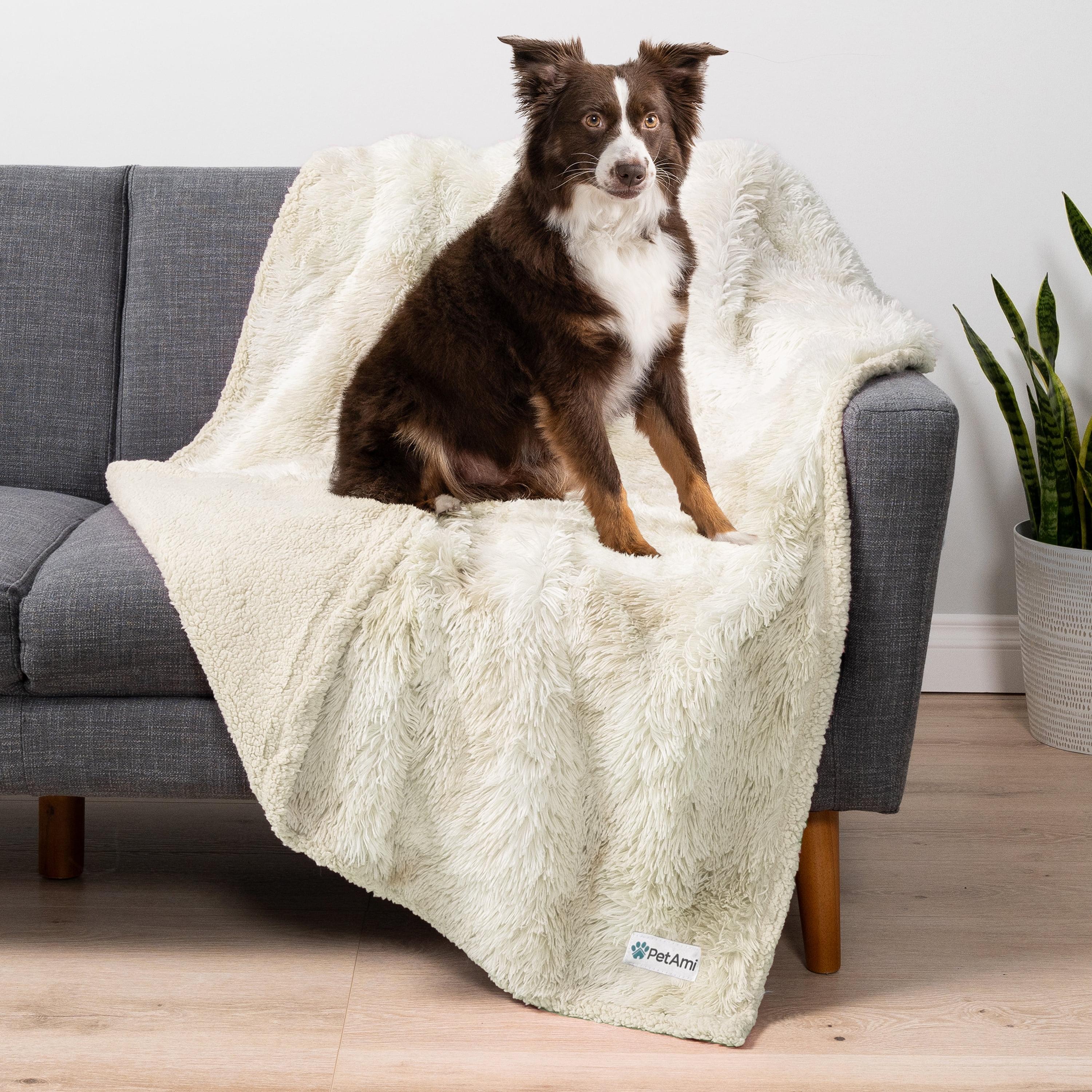 PetAmi Faux Fur Sherpa Pet Blanket