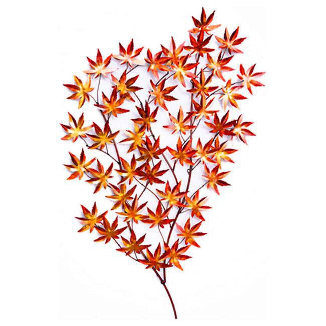 Late Autumn Red and Yellow Metal Wall Art