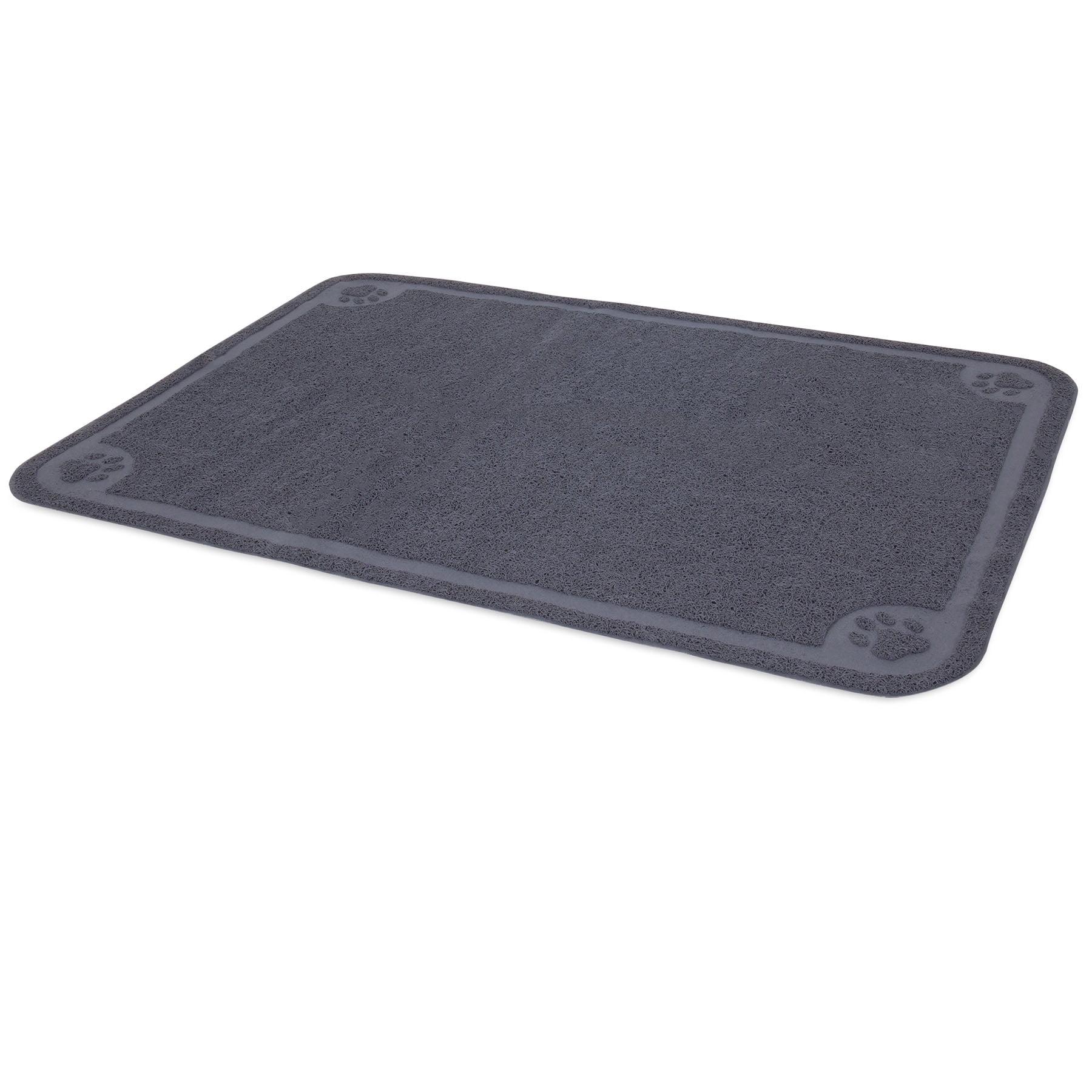 Extra Large Gray Rubberized Cat Litter Catcher Mat