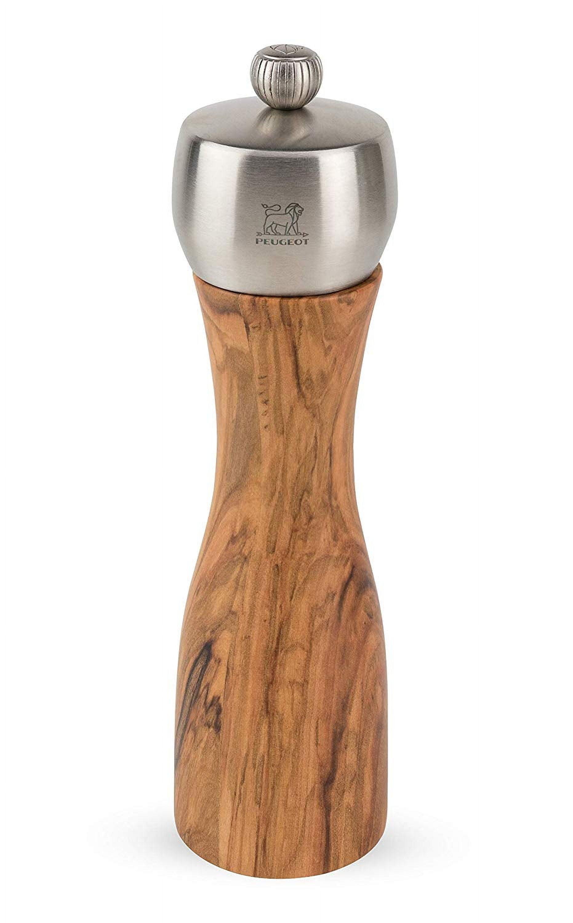 Peugeot | Fidji Pepper Mill, Wood/Stainless, Olive Wood, 20 cm - 8 in