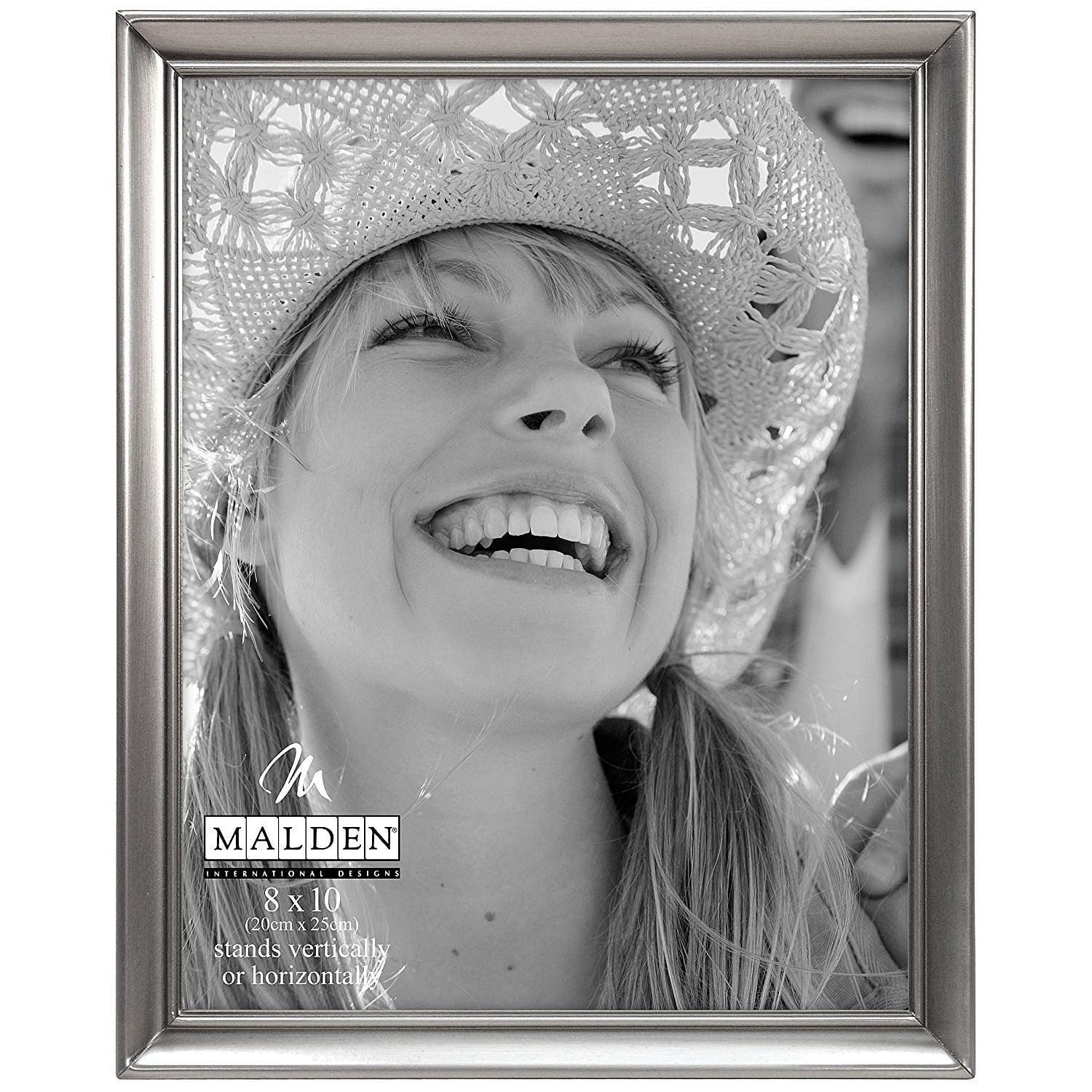 8x10 Pewter Classic Tabletop and Wall Picture Frame