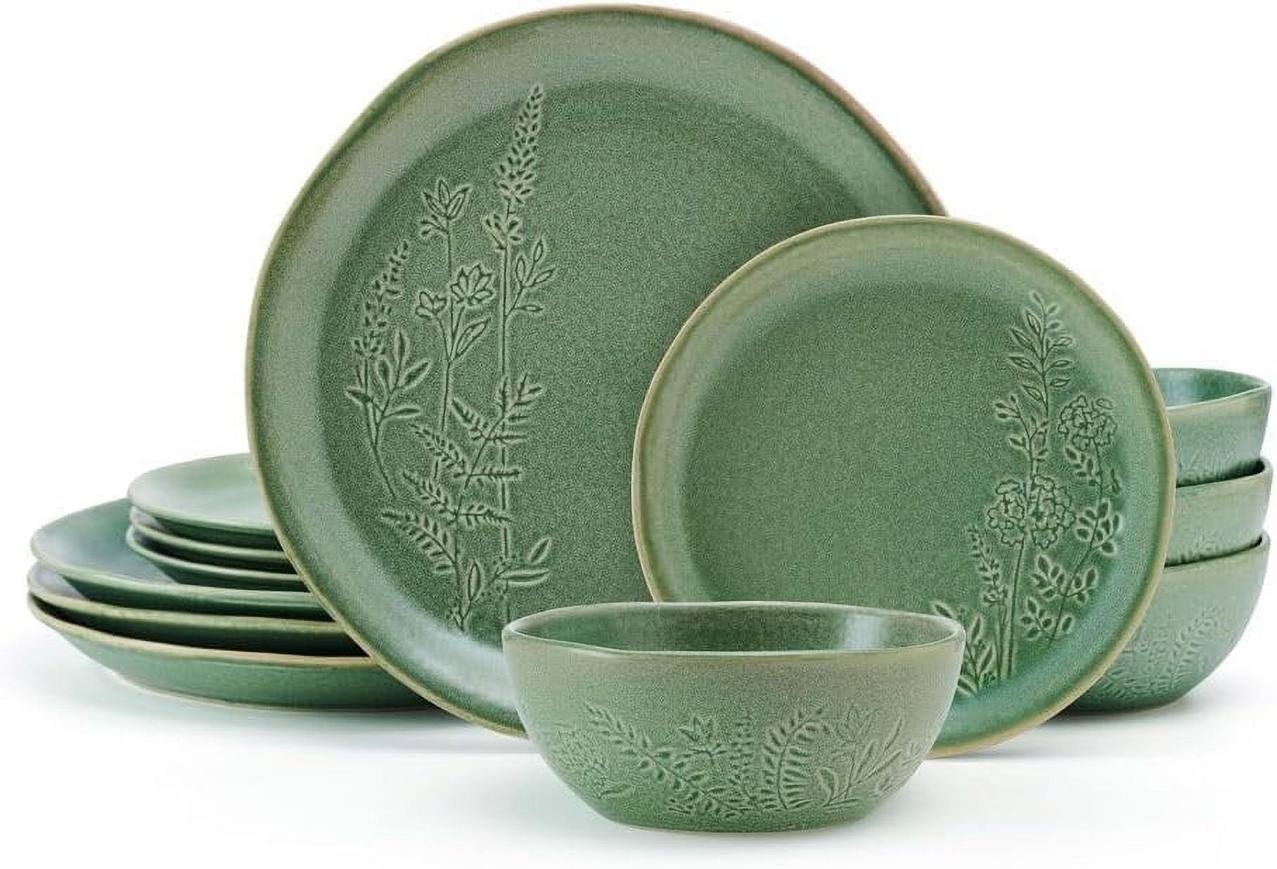 Carrie 12-Piece Stoneware Dinnerware Set, Service for 4