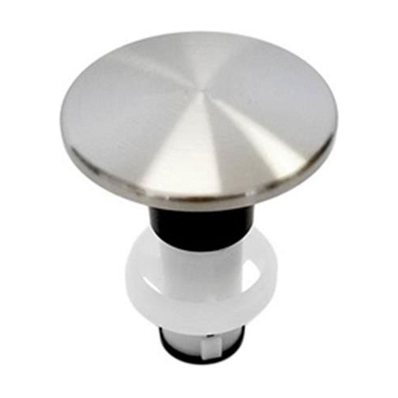 Brushed Nickel Plastic Touch-Toe Drain Stopper