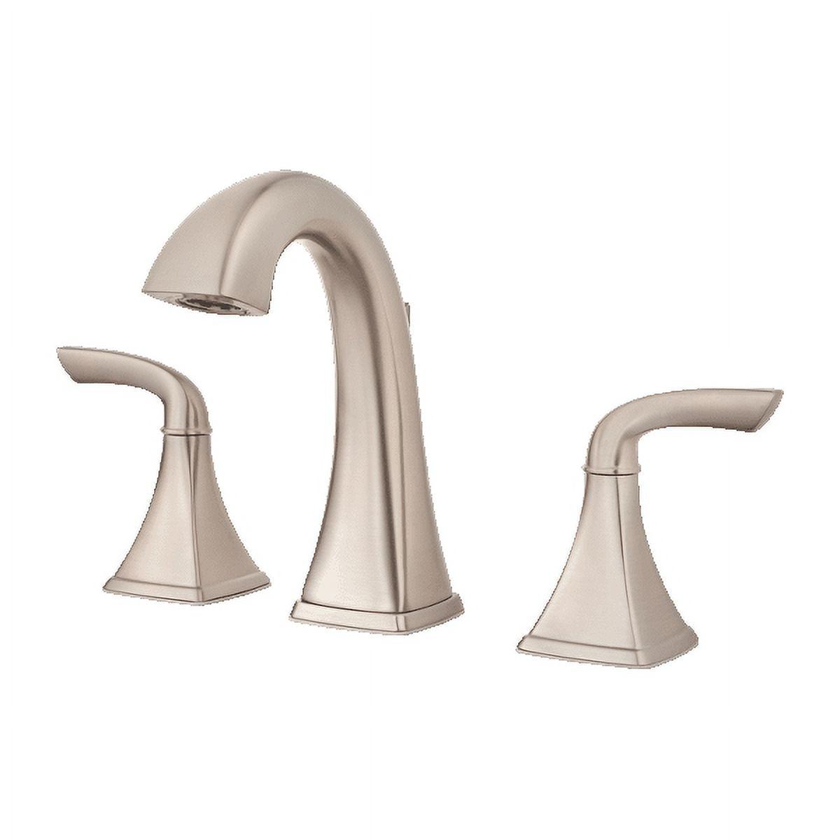 Bronson Widespread Double Handle Deck Mount Bath Faucet