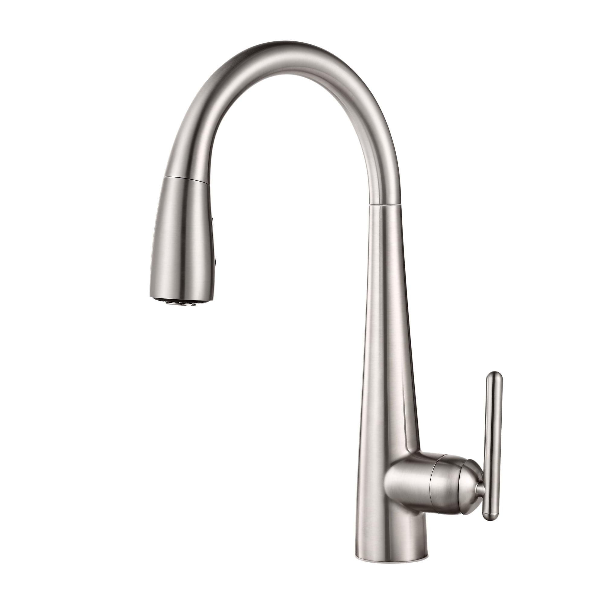 Kenzo Brushed Nickel 2-Handle Wall Mount Bathroom Faucet