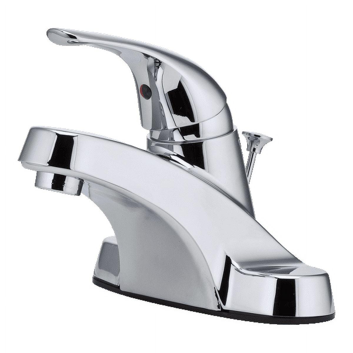 Single Hole Bathroom Faucet with Drain Assembly