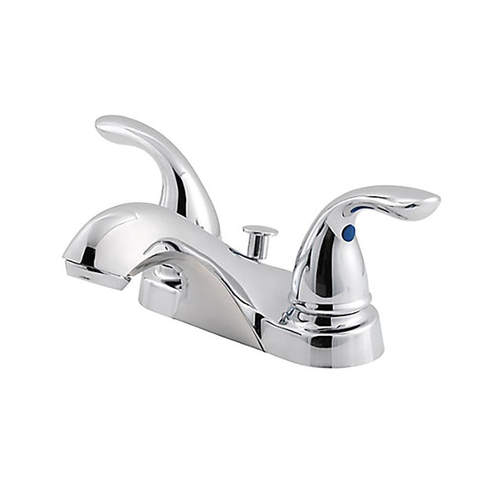 Pfirst Series Polished Chrome 4'' Centerset Bathroom Faucet