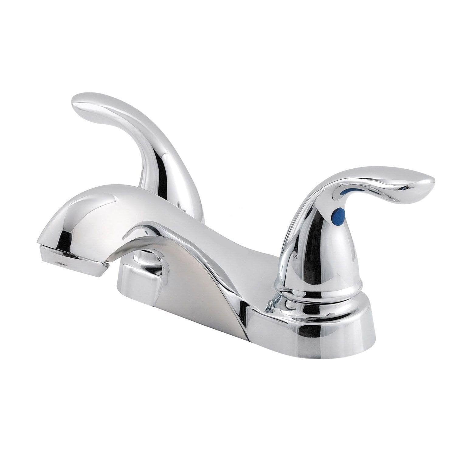 Polished Chrome 2-Handle Centerset Bathroom Faucet