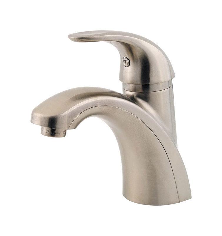 Parisa Traditional Brushed Nickel High Arc Bathroom Faucet