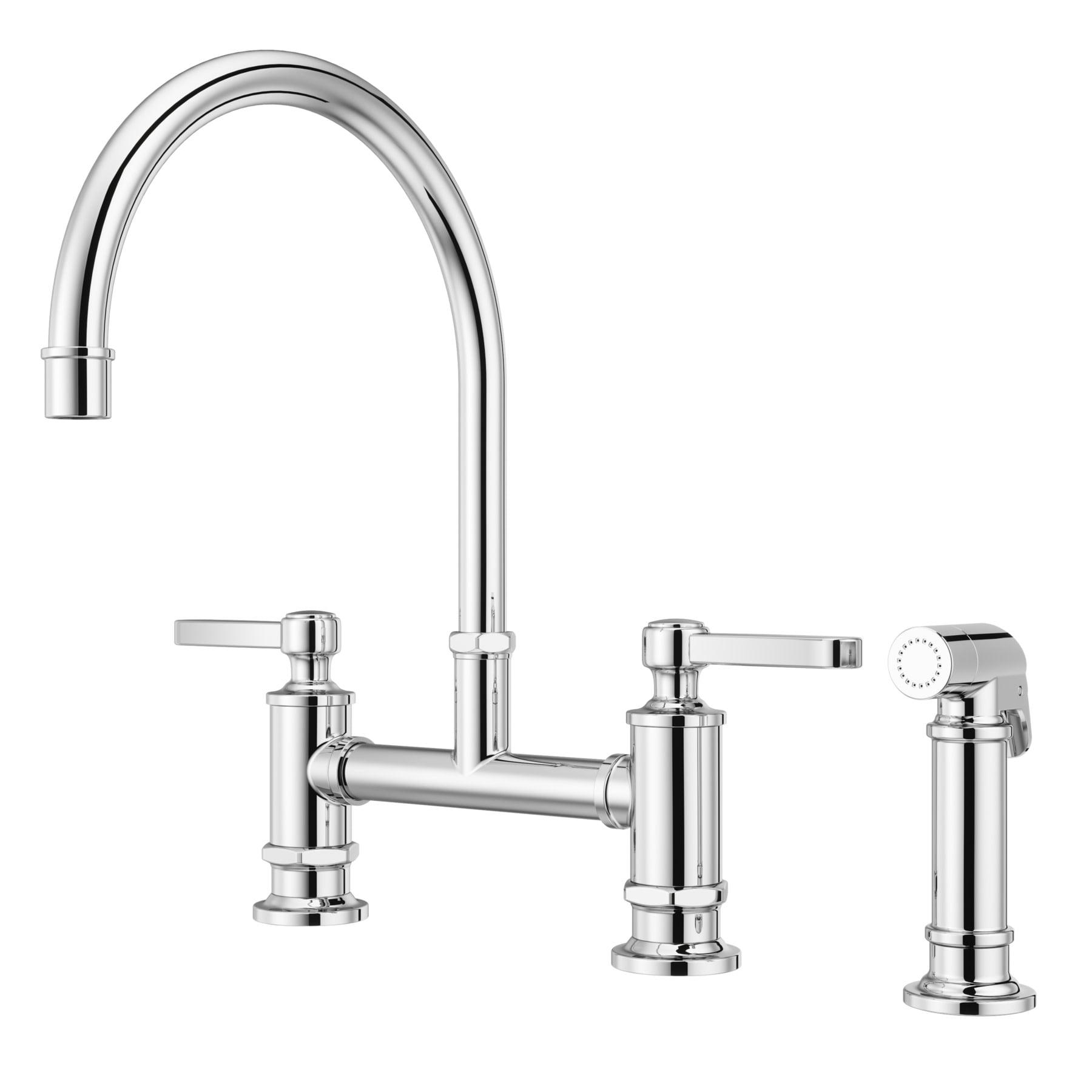 Port Haven Kitchen Bridge Faucet with Side Spray