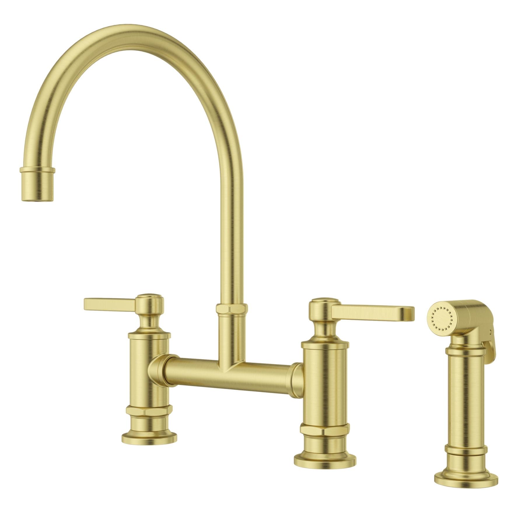 Port Haven Kitchen Bridge Faucet with Side Spray