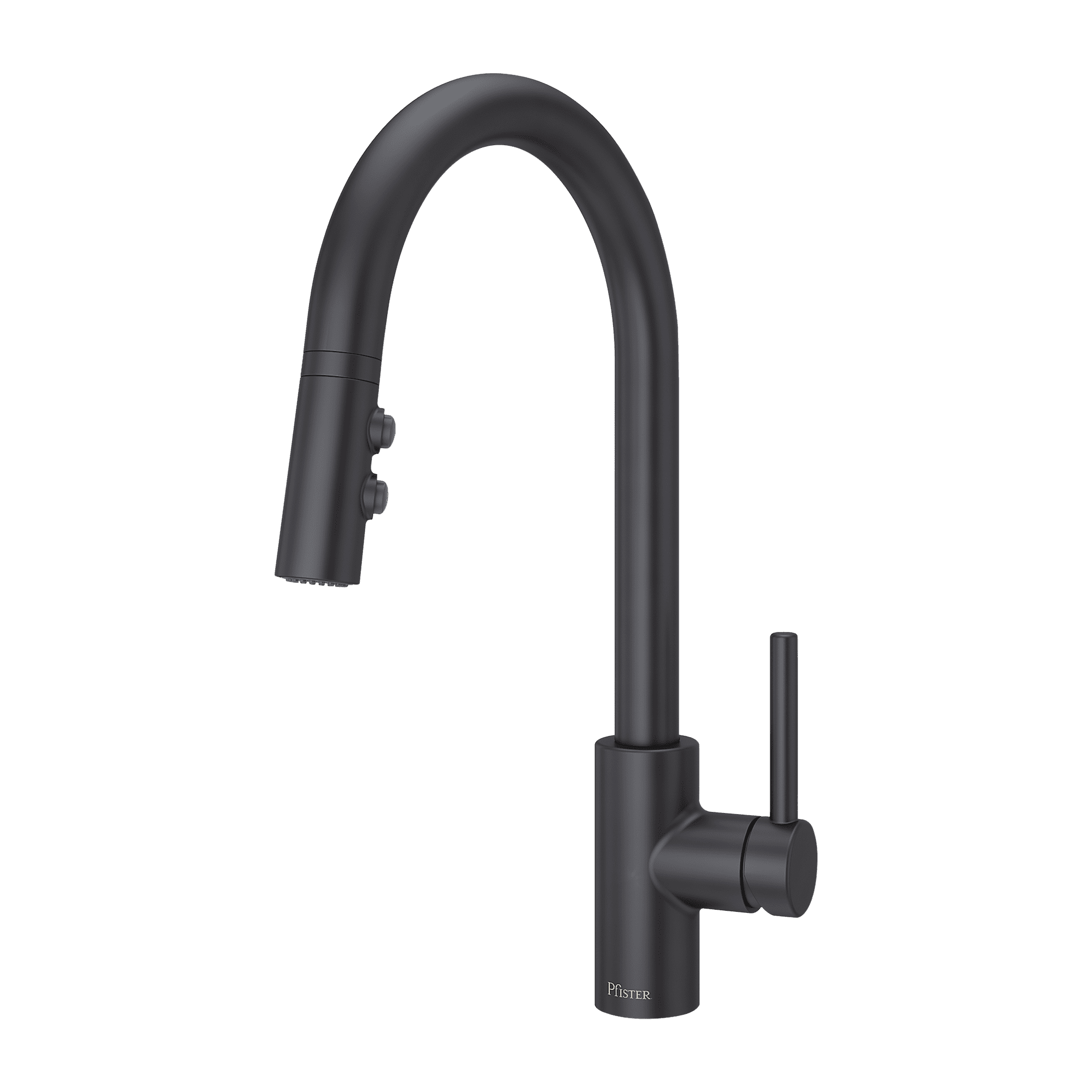 Stellen 16.75" High Arc Pull-Down Kitchen Faucet in Matte Black