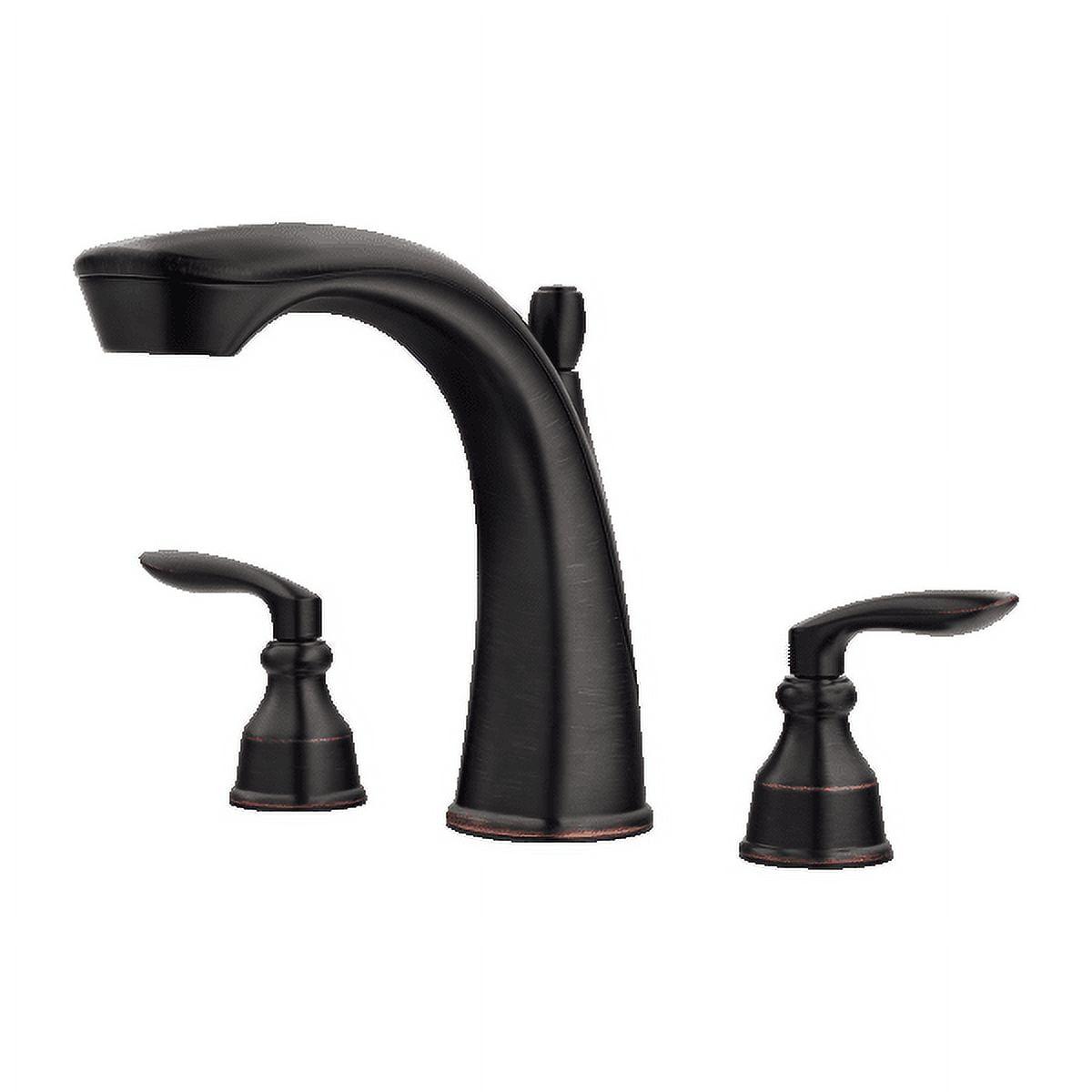 Avalon Double Handle Deck Mounted Roman Tub Faucet