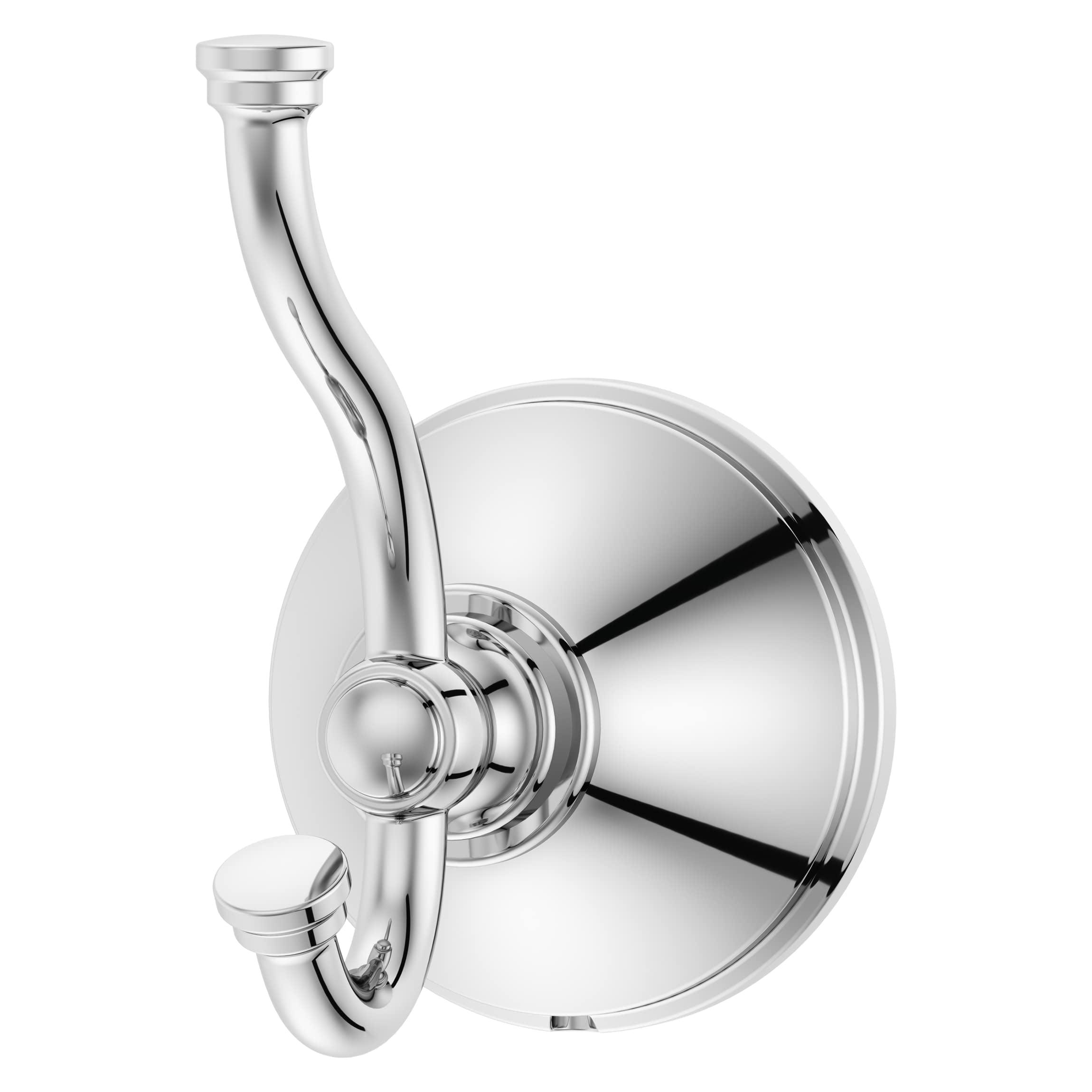 Visalia Polished Chrome Adjustable Double Robe Hook