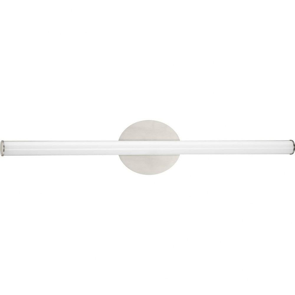 Brushed Nickel Dimmable LED Cylinder Vanity Light