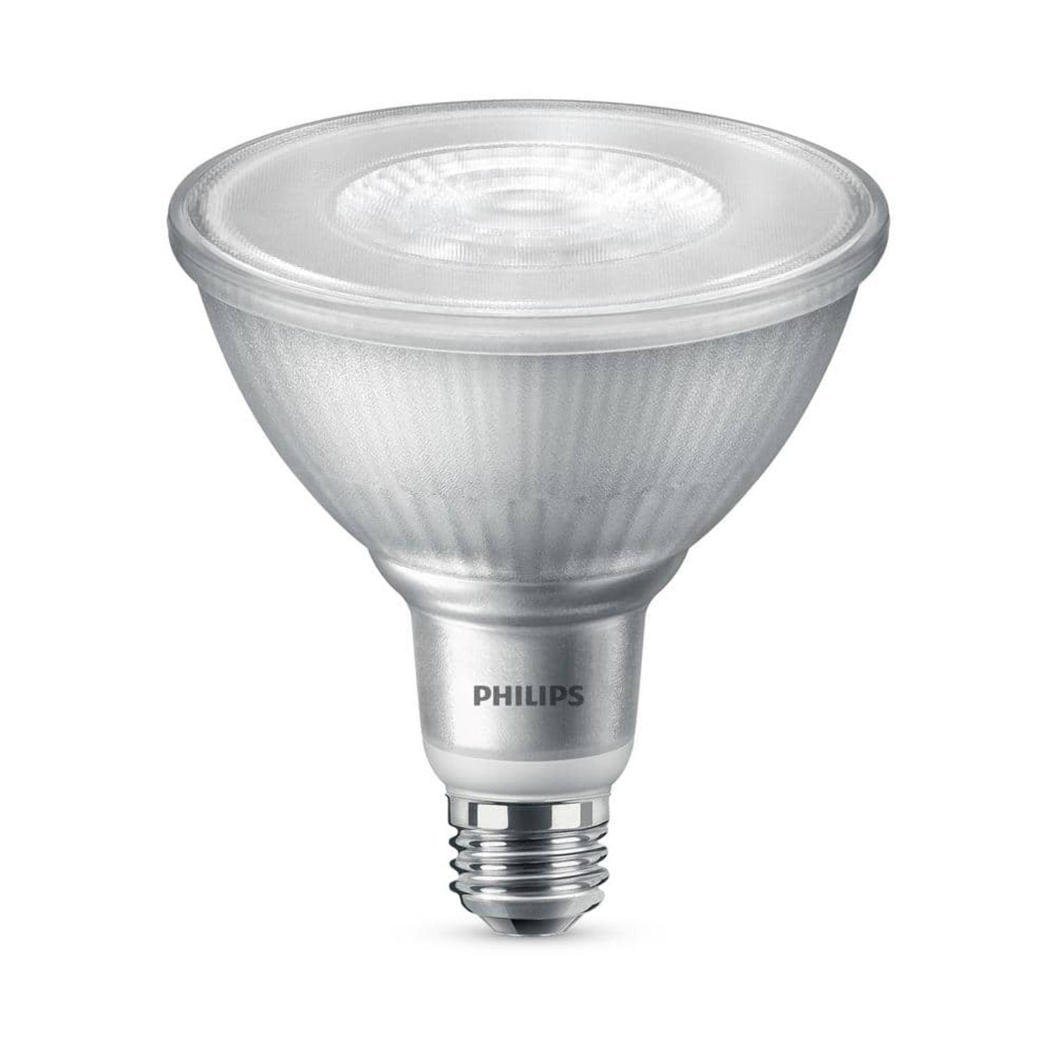Philips LED 120W Bright White PAR38 1P: Dimmable Outdoor Flood Light Bulb, 120V, Energy Star Certified, 3000K, E26 Base