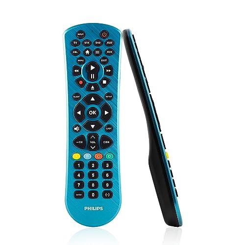 Philips 3-Device Universal Remote Control, Brushed Electric Blue, SRP3249B/27