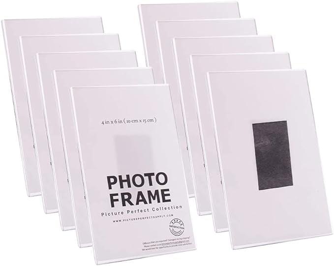 4x6 Clear Acrylic Magnetic Photo Frames Set