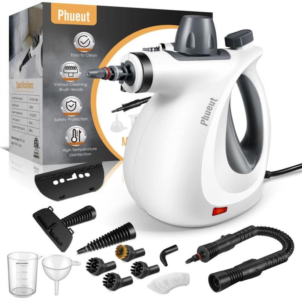 Phueutpros Steam Cleaner (STN-603), 1050W Power, High Temperature and Pressure, 12 Attachments Sets, Steamer for Tiles, Windows, and Sofas