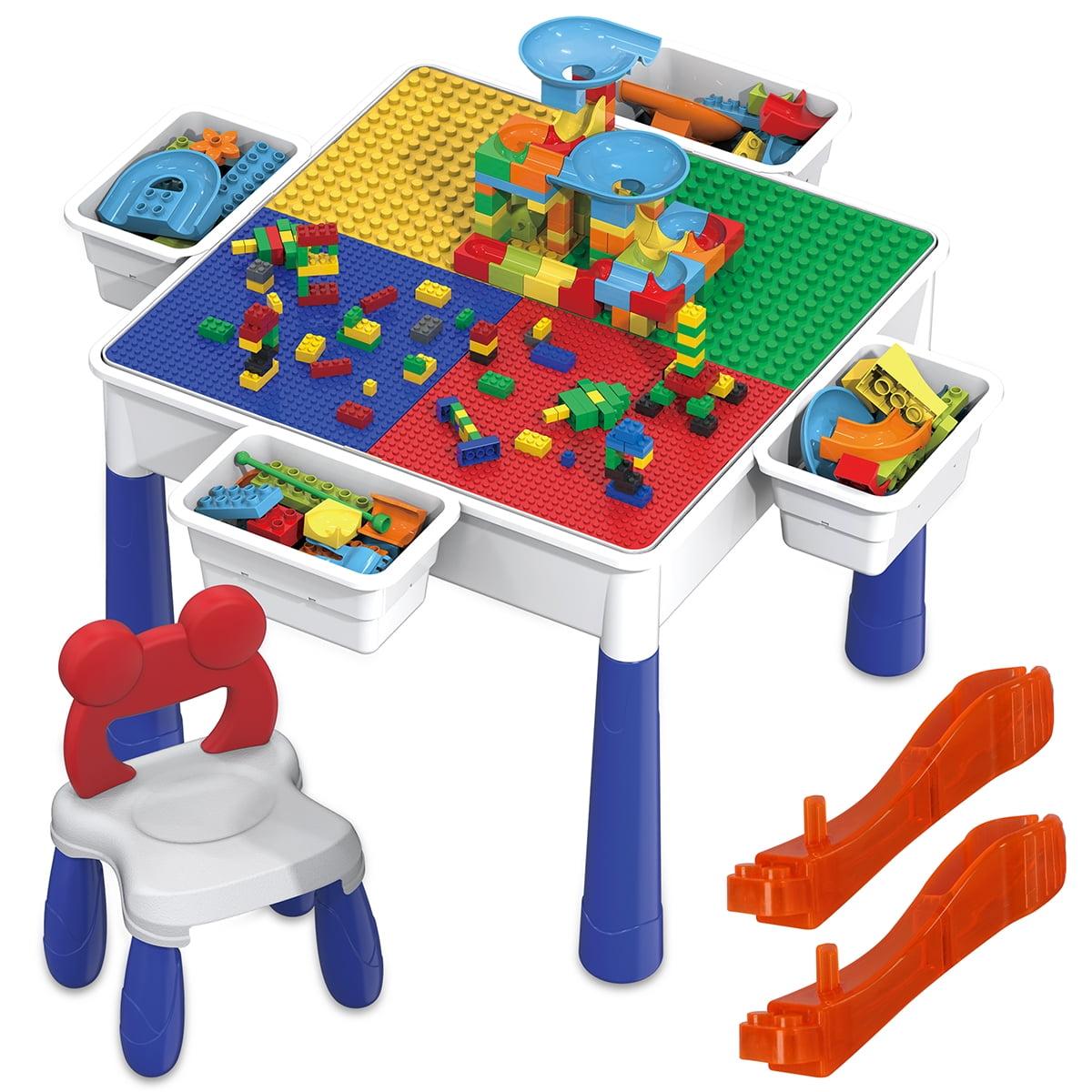 PicassoTiles 581-Piece Folding Activity Table Set with Storage
