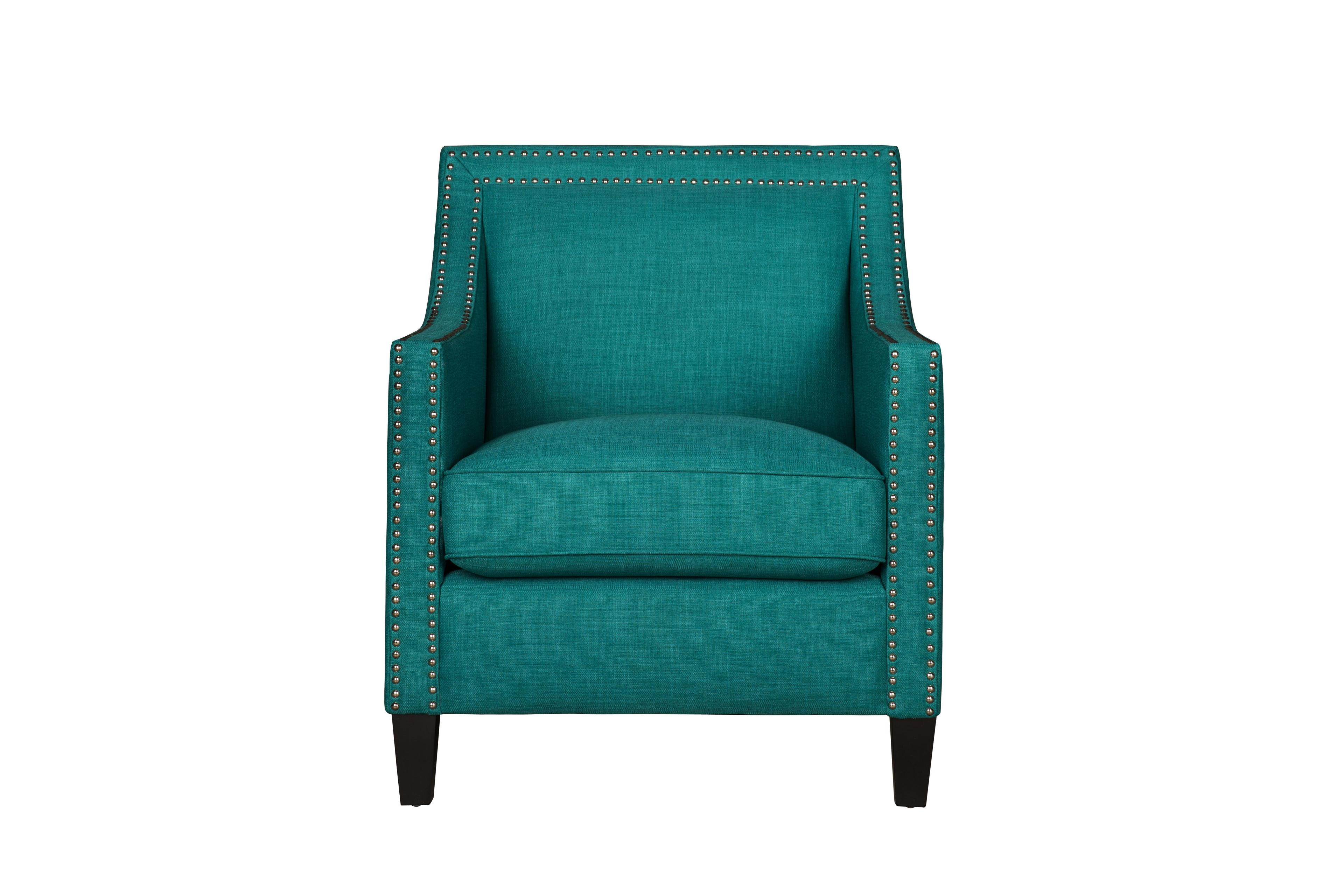 Heirloom Teal Transitional Wood Accent Chair