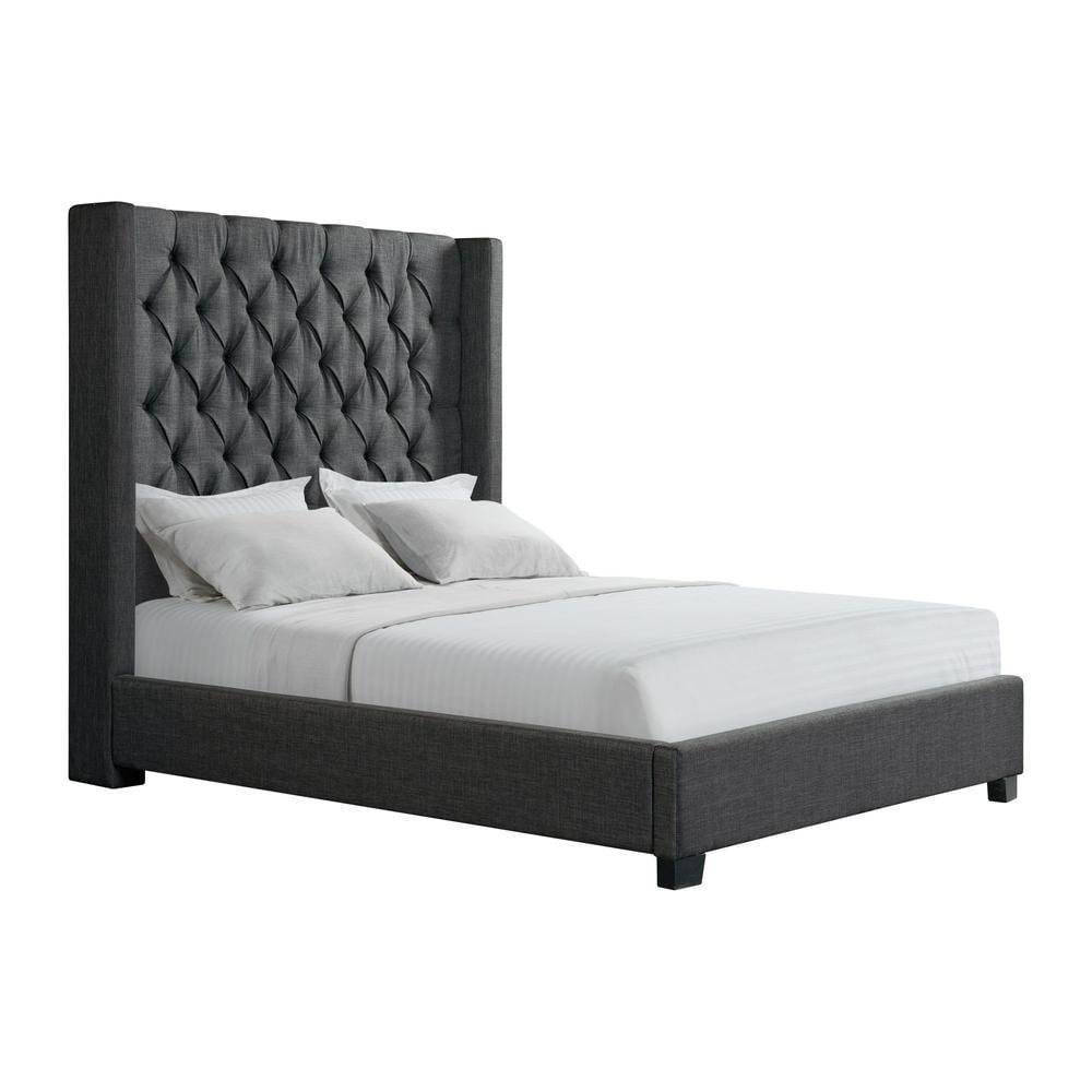 Arden Upholstered Wingback Bed