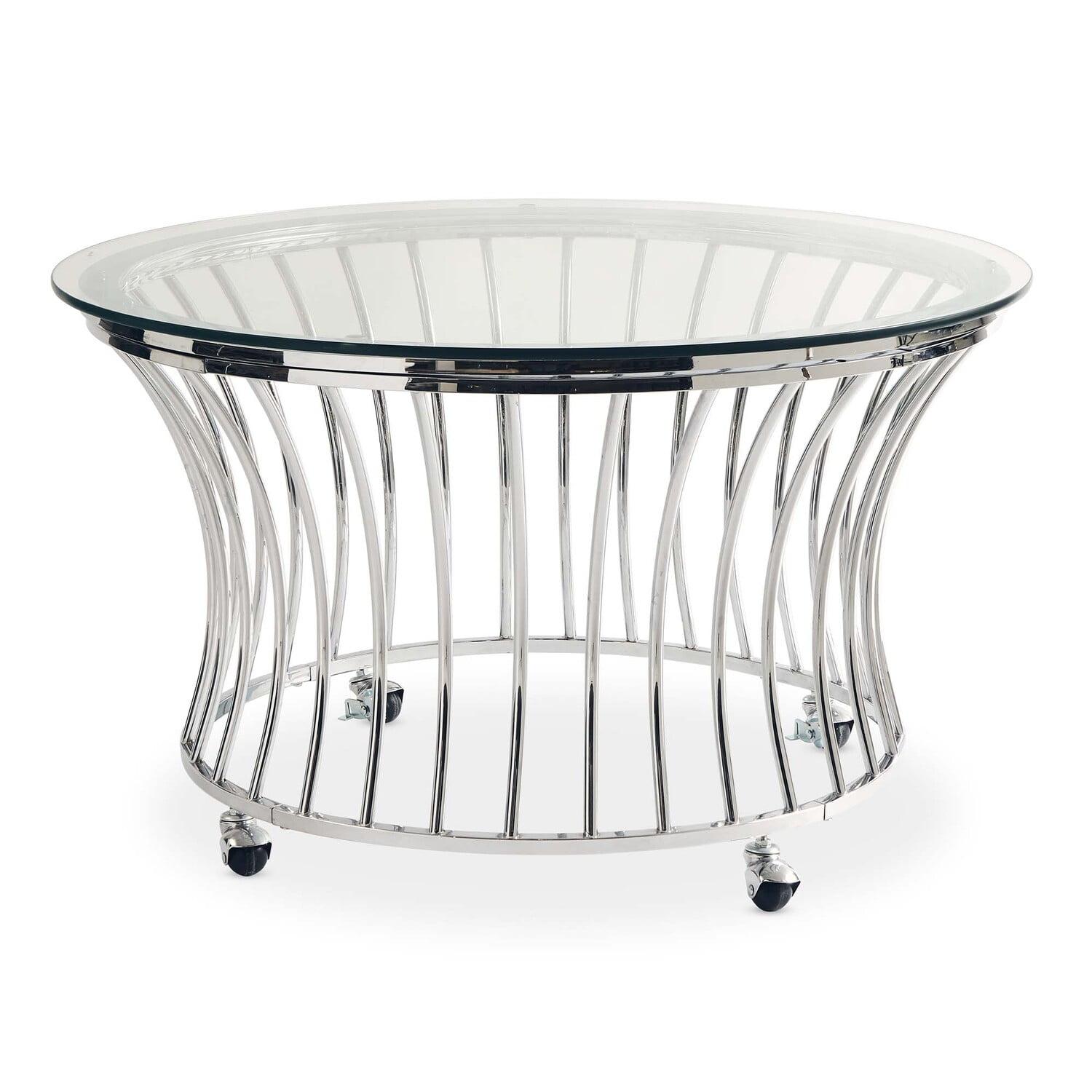 Astoria Coffee Table Chrome - Picket House Furnishings