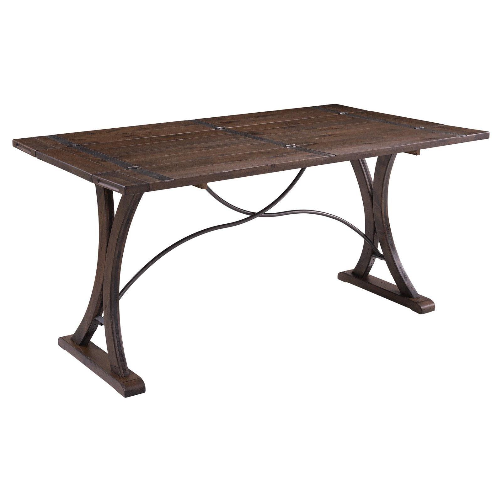 Camden Folding Top Extendable Dining Table Dark Brown - Picket House Furnishings