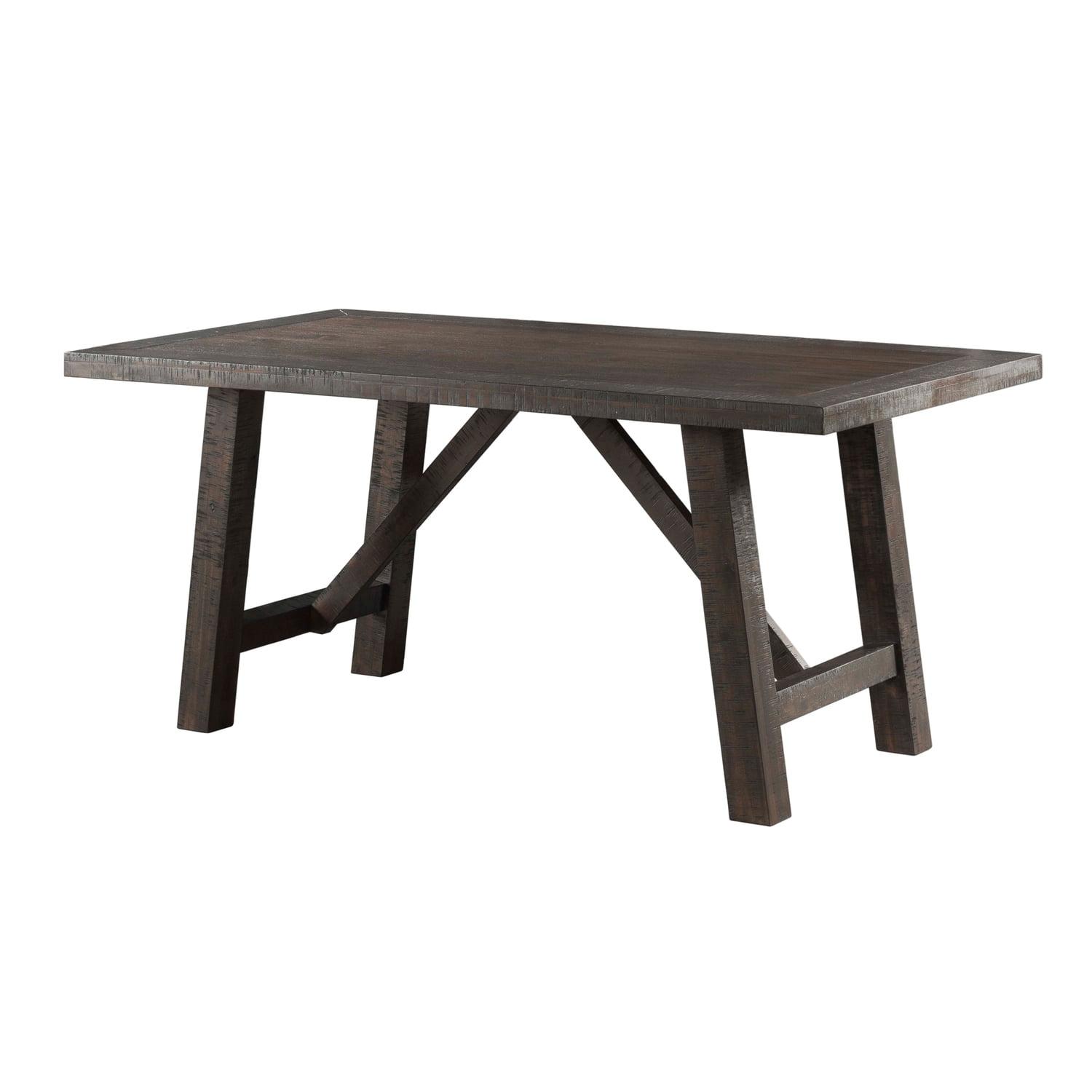 Gray Reclaimed Wood Rustic Farmhouse Dining Table