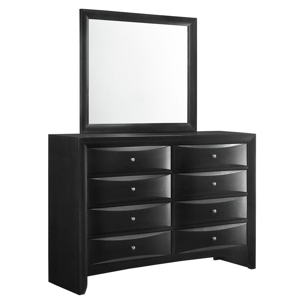 Picket House Furnishings Dana Dresser & Mirror Set In Black