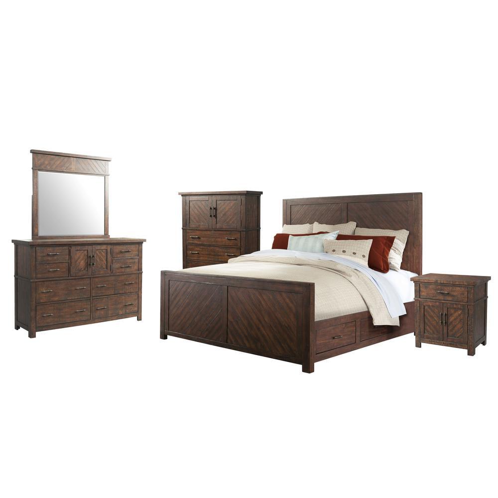 Picket House Furnishings Dex Queen Platform Storage 5PC Bedroom Set