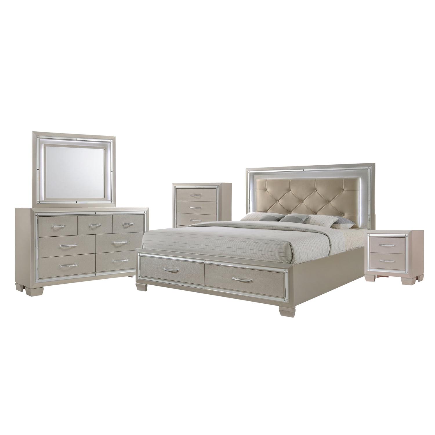 Picket House Furnishings Glamour 5 Piece Queen Storage Bedroom Set