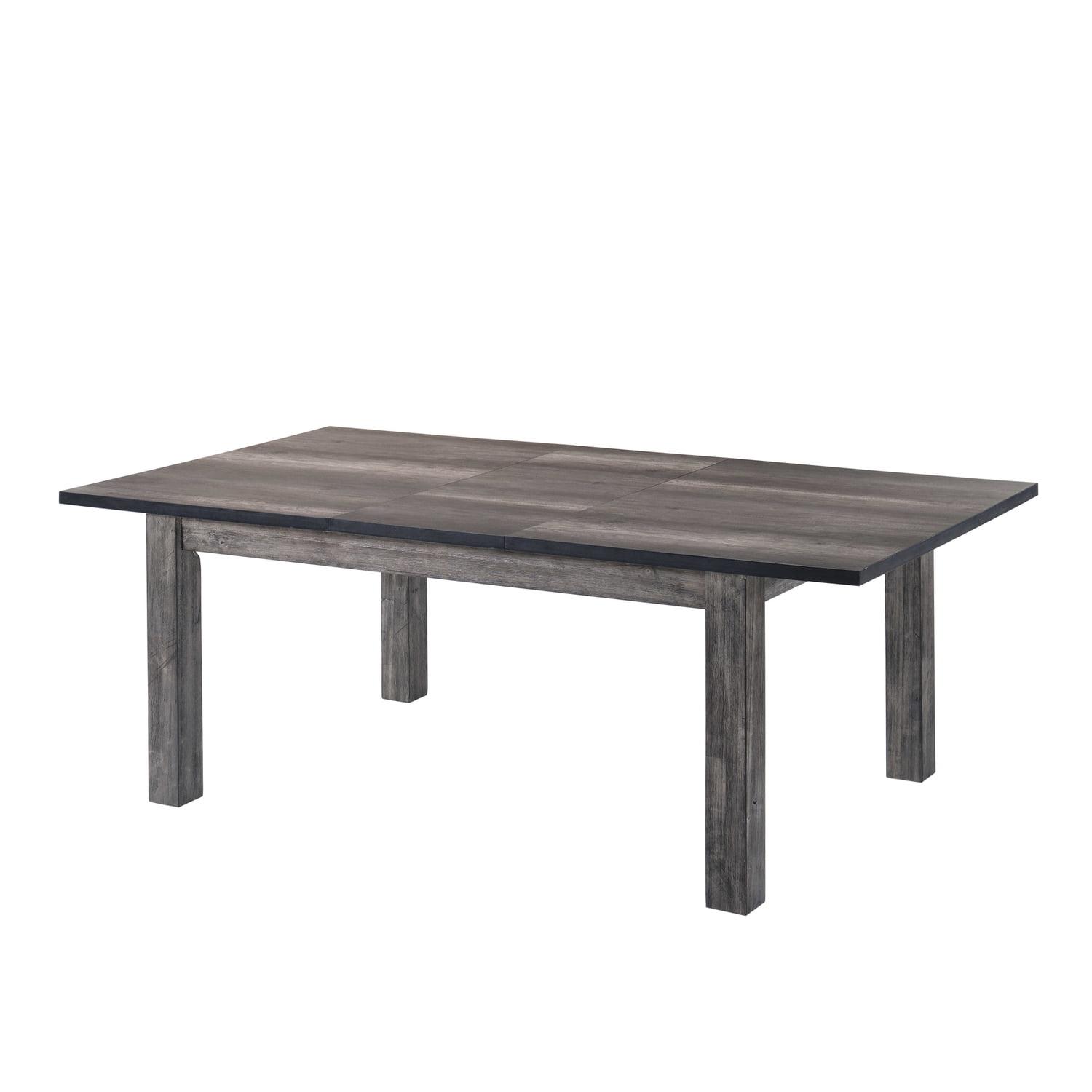 Grayson Rustic Extendable Dining Table in Gray Oak