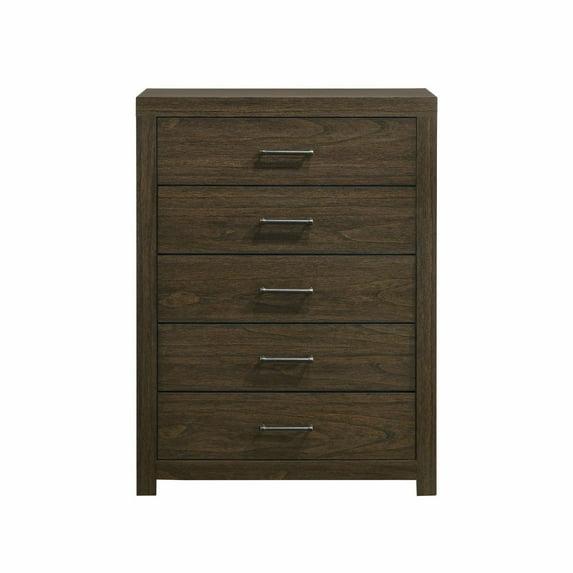 Hendrix 5 Drawer Chest Walnut - Picket House Furnishings