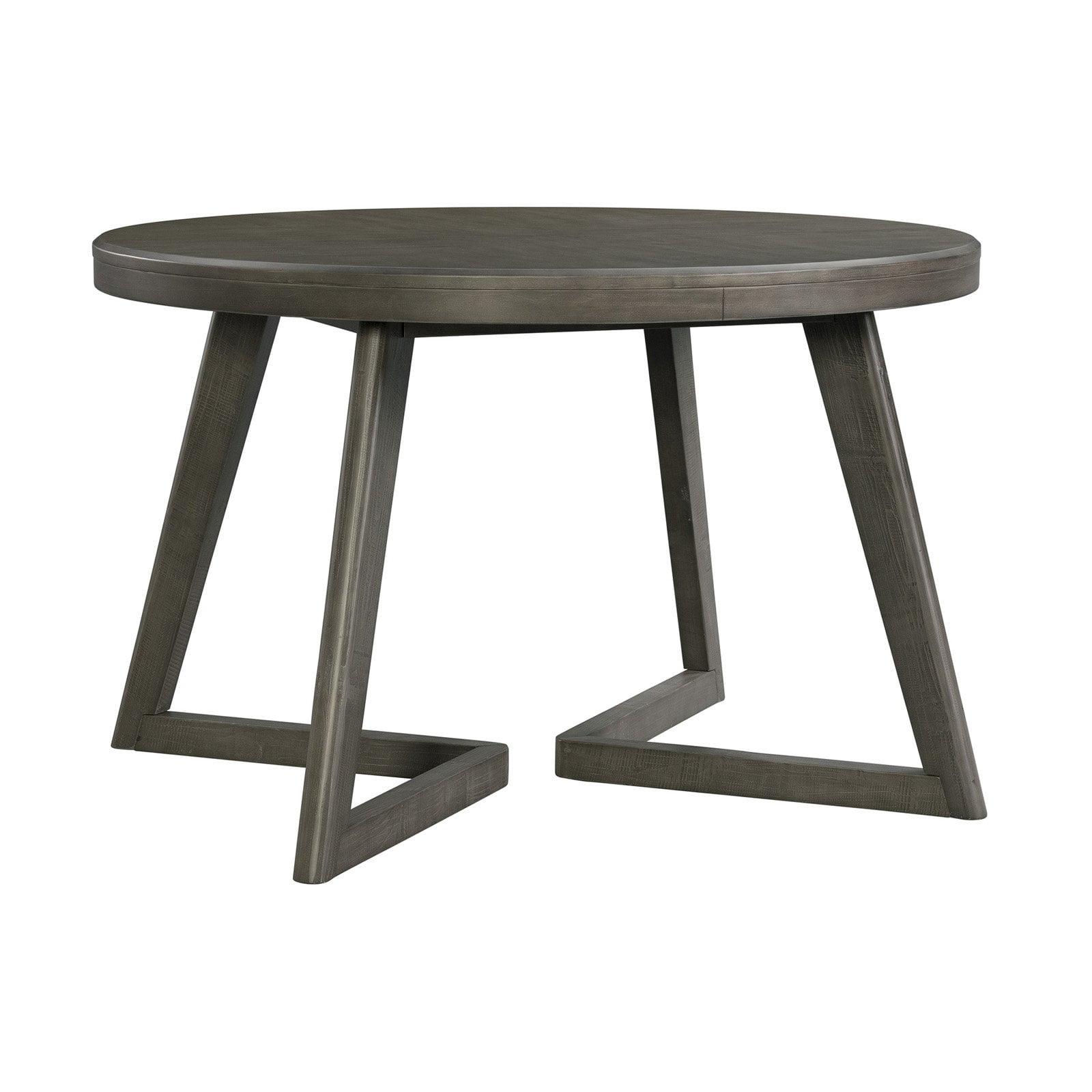 Hudson 48-Inch Gray Wood Round Dining Table