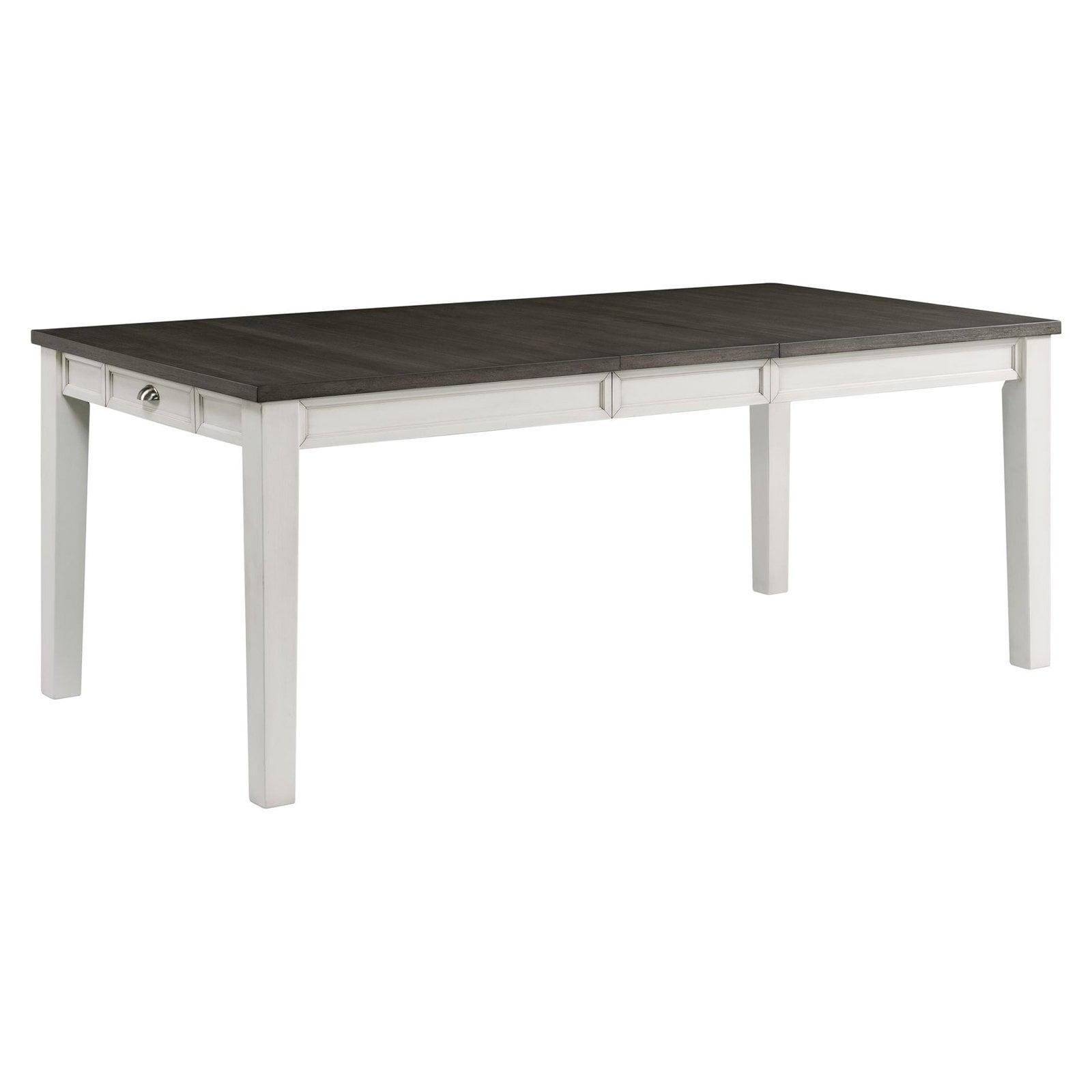 Cottage Charm Two-Tone Extendable Dining Table with Storage
