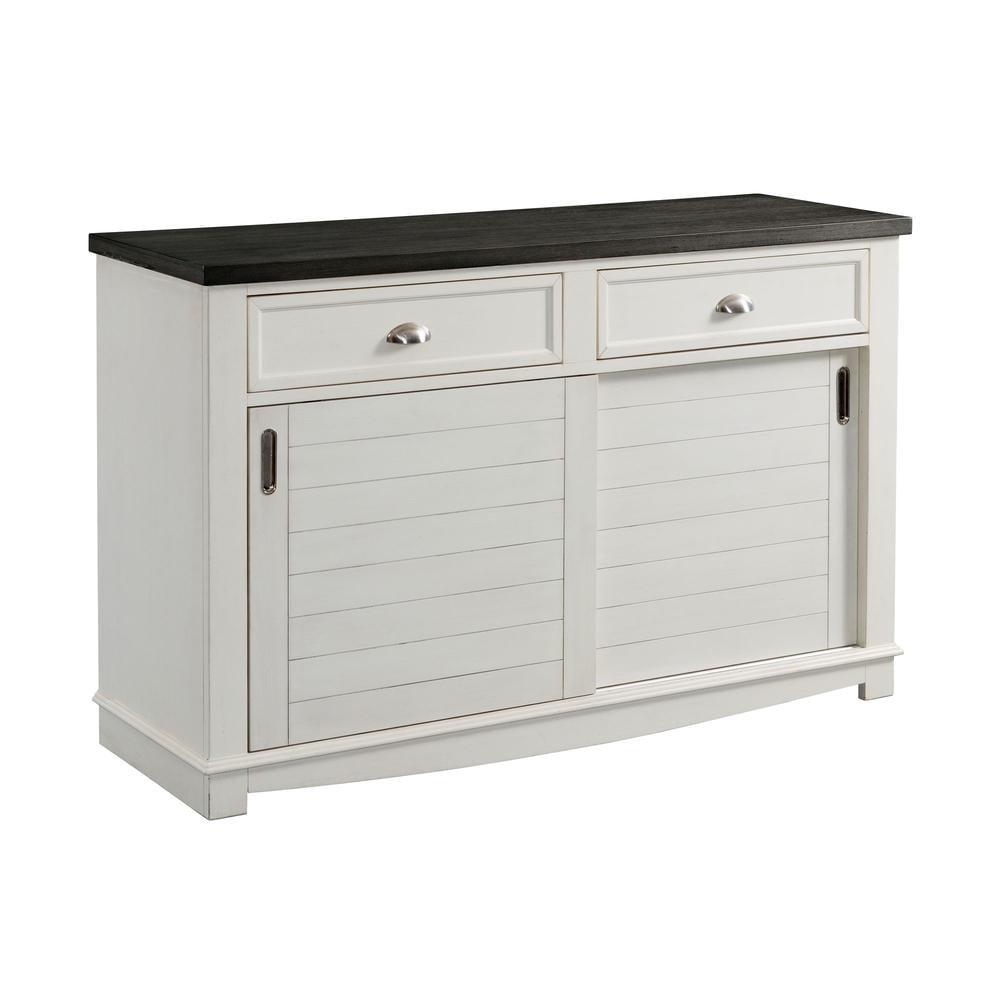 Picket House Furnishings Jamison Two Tone Server in White