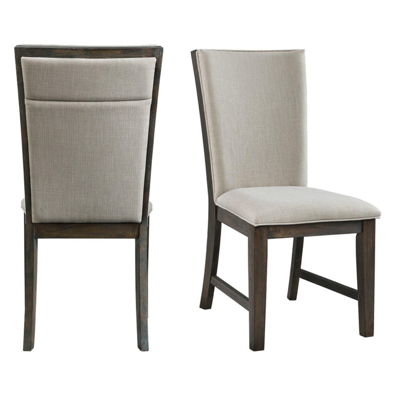 Jasper High Back Gray Upholstered Side Chair Set