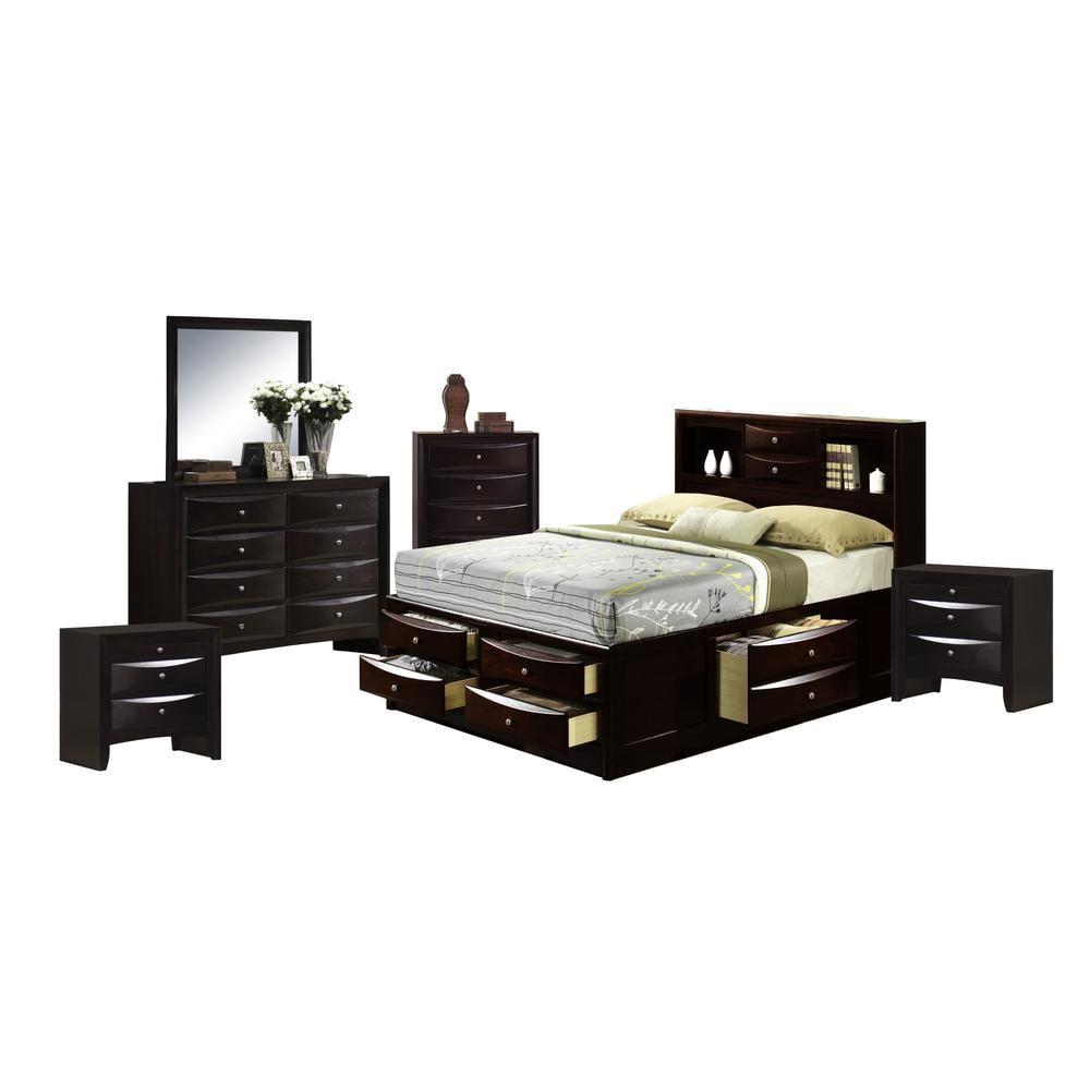 Picket House Furnishings Madison 6PC King Bedroom Set in Brown