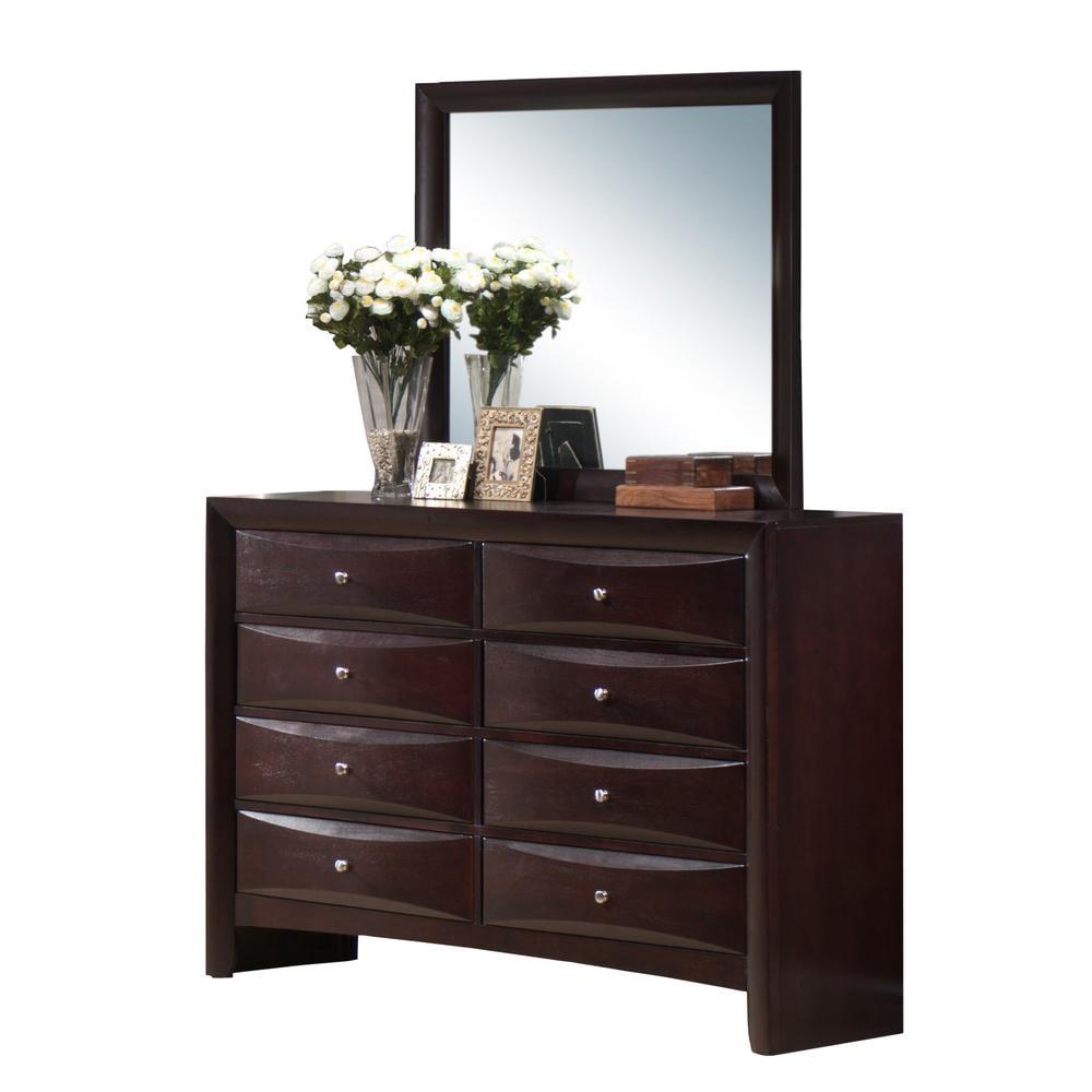 Picket House Furnishings Madison Dresser with Mirror in Mahogany