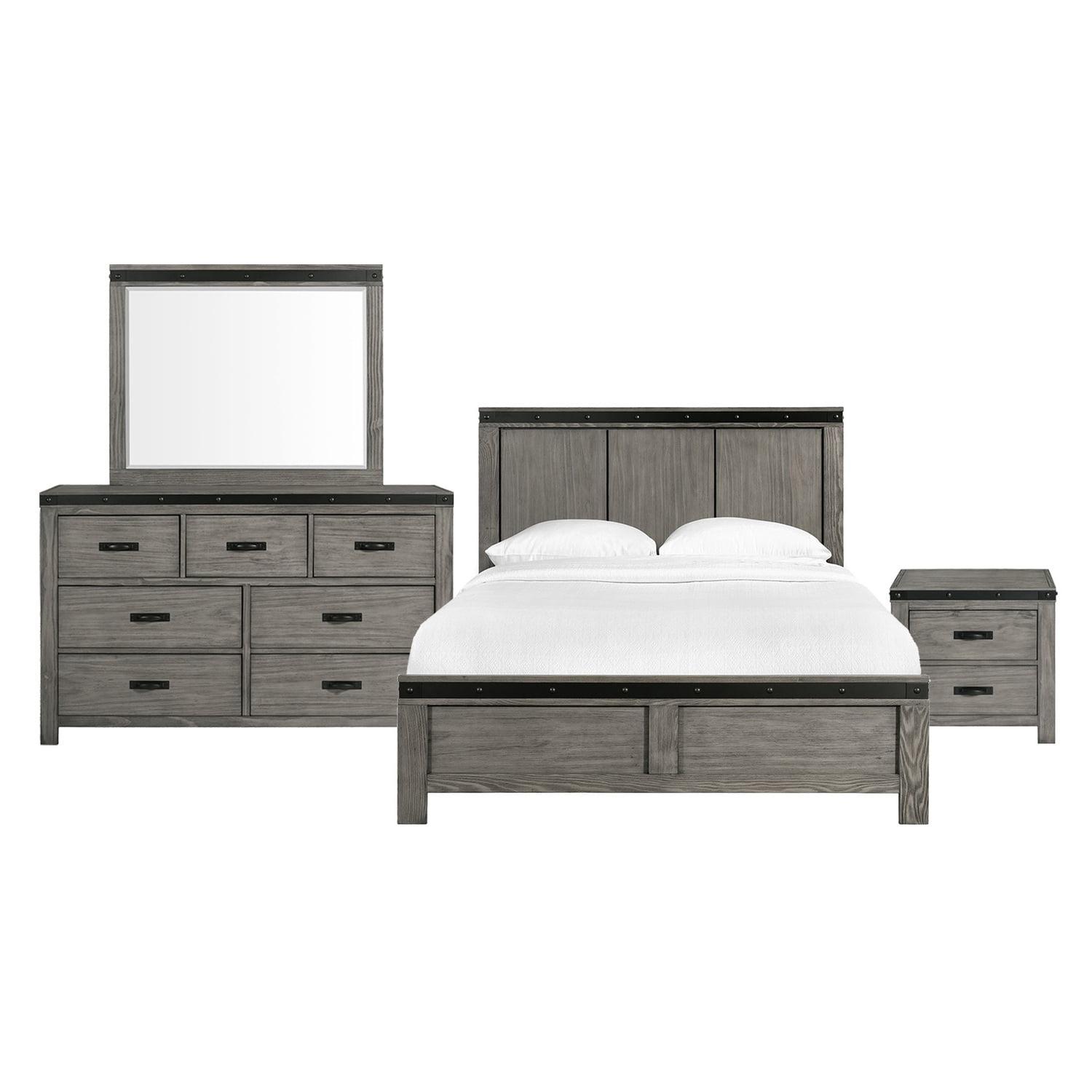 Picket House Furnishings Montauk King Panel 4PC Bedroom Set