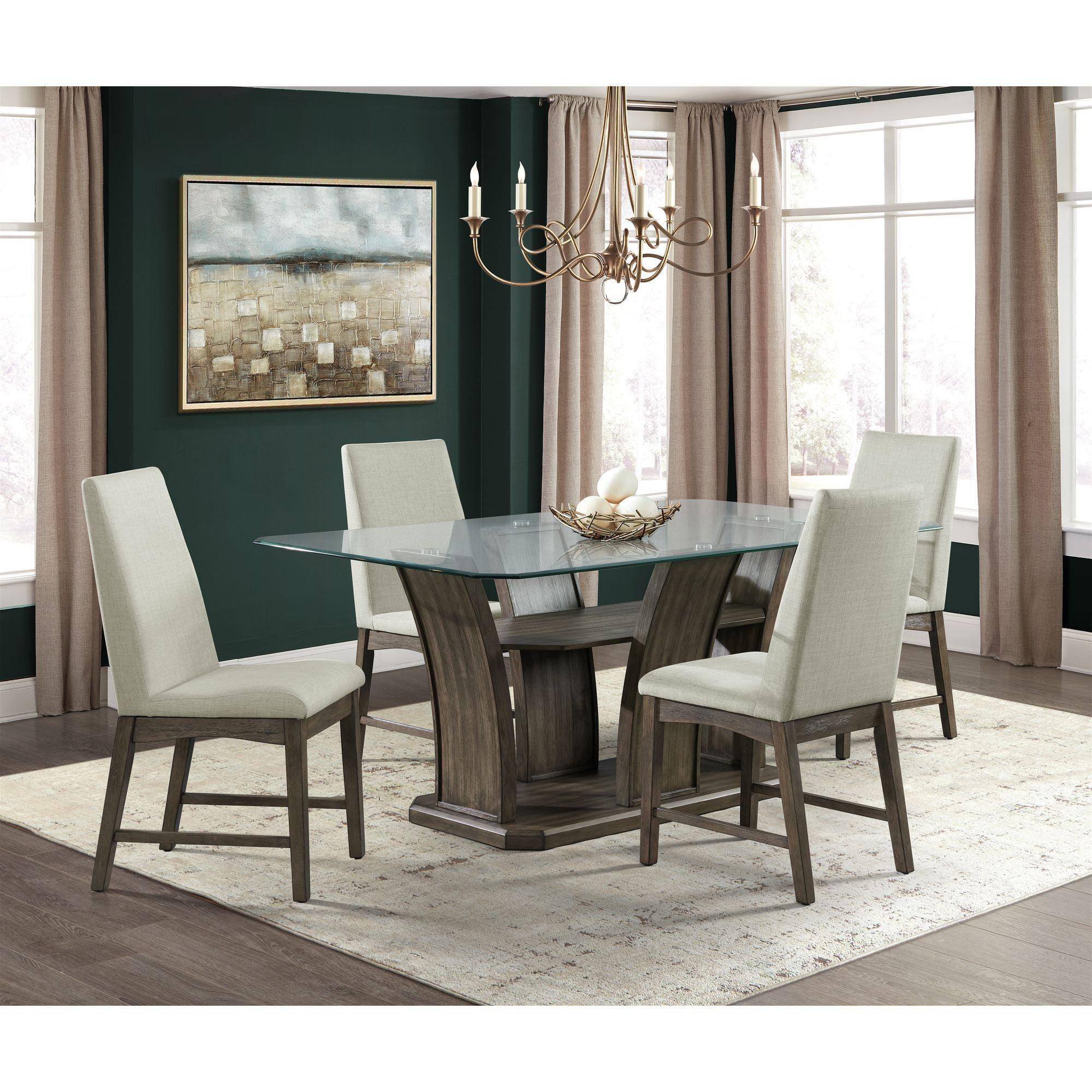 5pc Simms Rectangular Dining Set Walnut - Picket House Furnishings