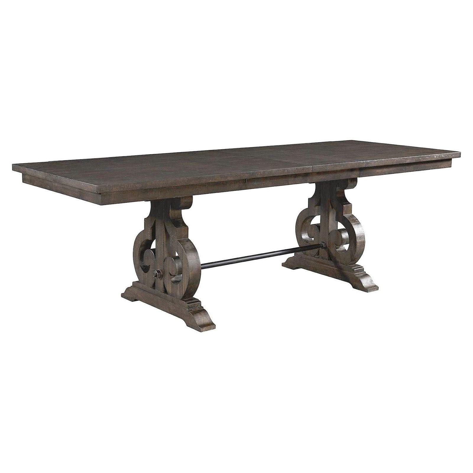 Smokey Walnut Extendable Counter Height Dining Table