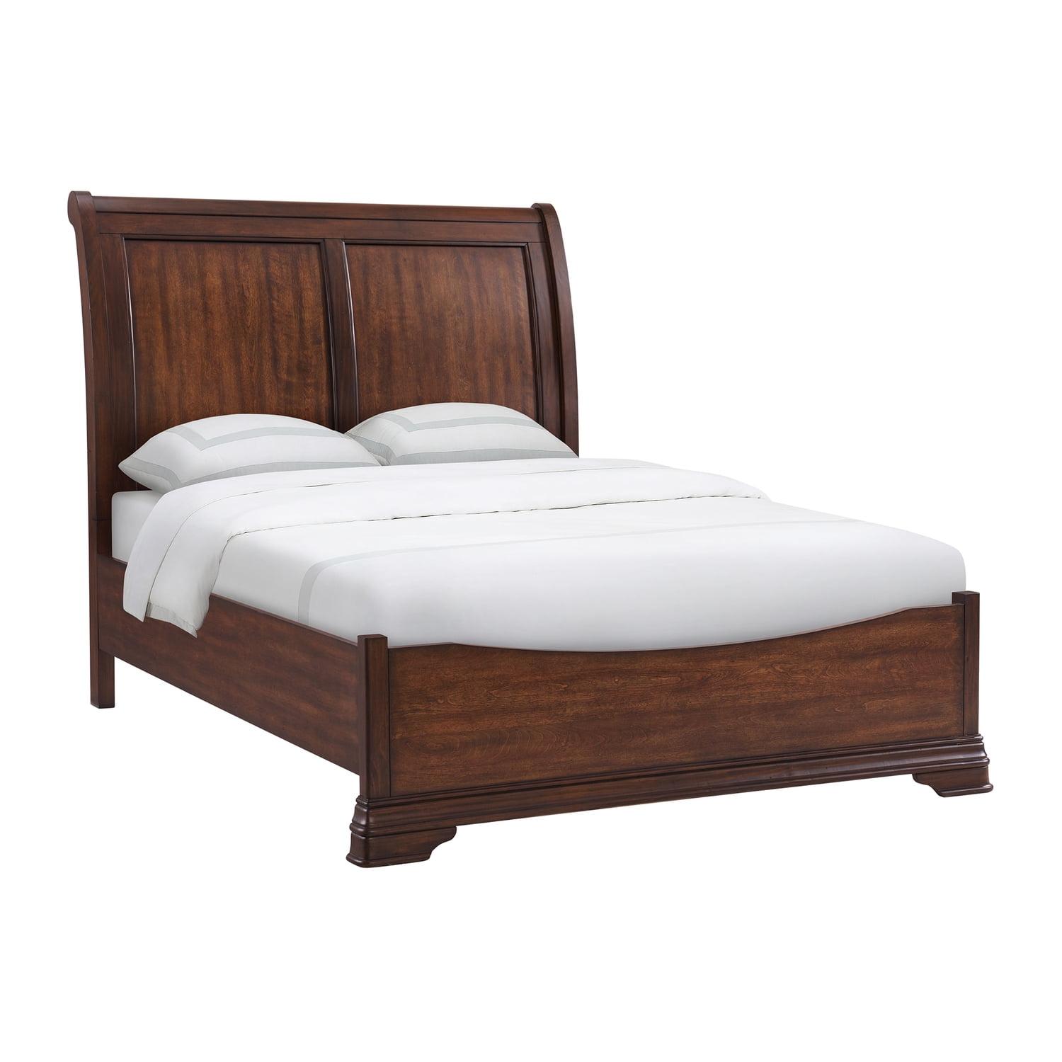 Dark Brown Queen 3-Piece Bedroom Set with Sleigh Headboard