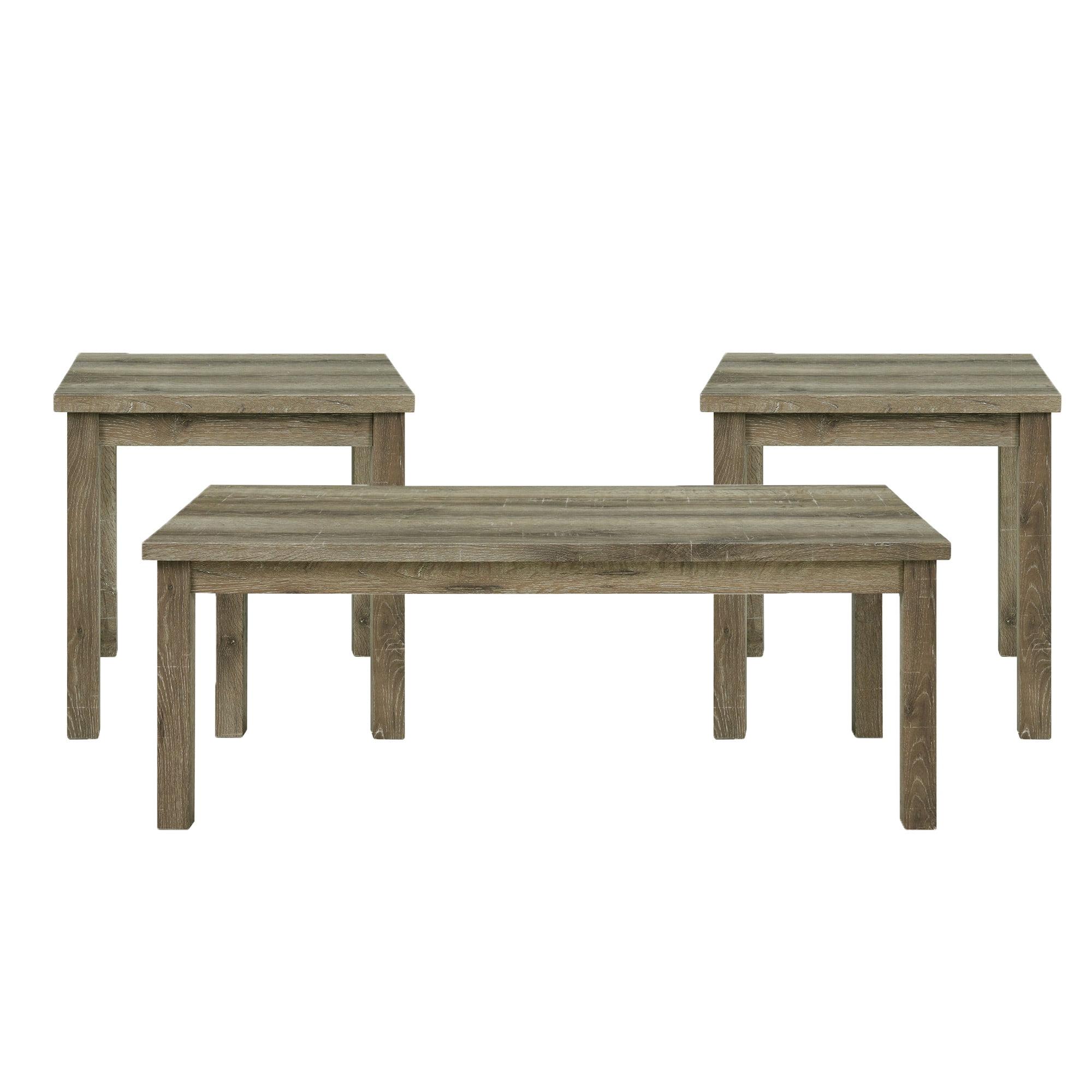 Light Oak 3-Piece Occasional Table Set with Lift Top